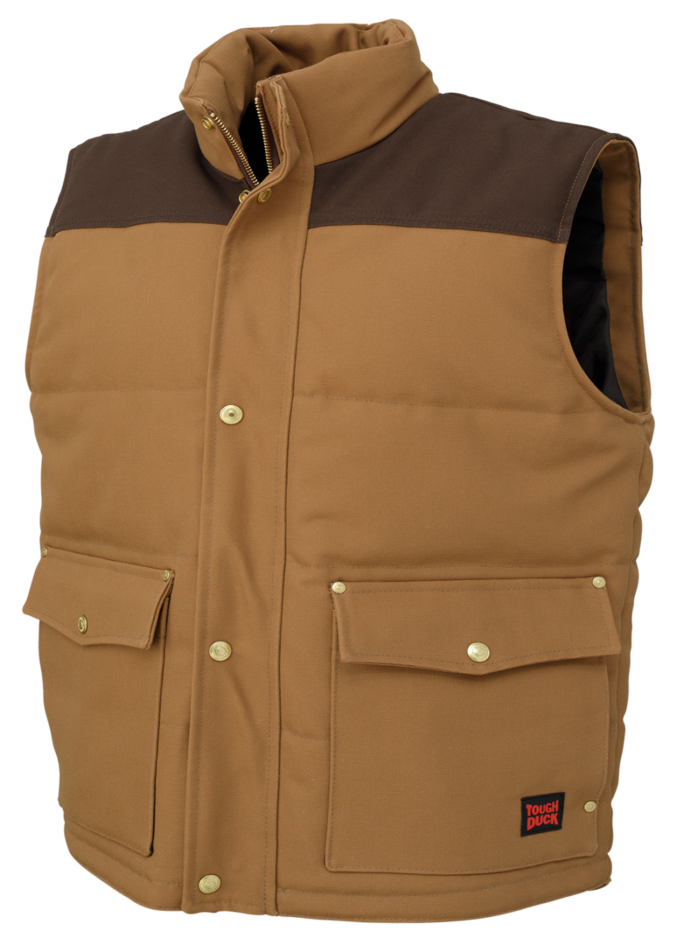 Tough Duck WV08 Woodsman Duck Vest - Heavy Duty Work Vest for Outdoor Hunting, Fishing & Construction - Durable Water-Resistant Utility Vest for Men