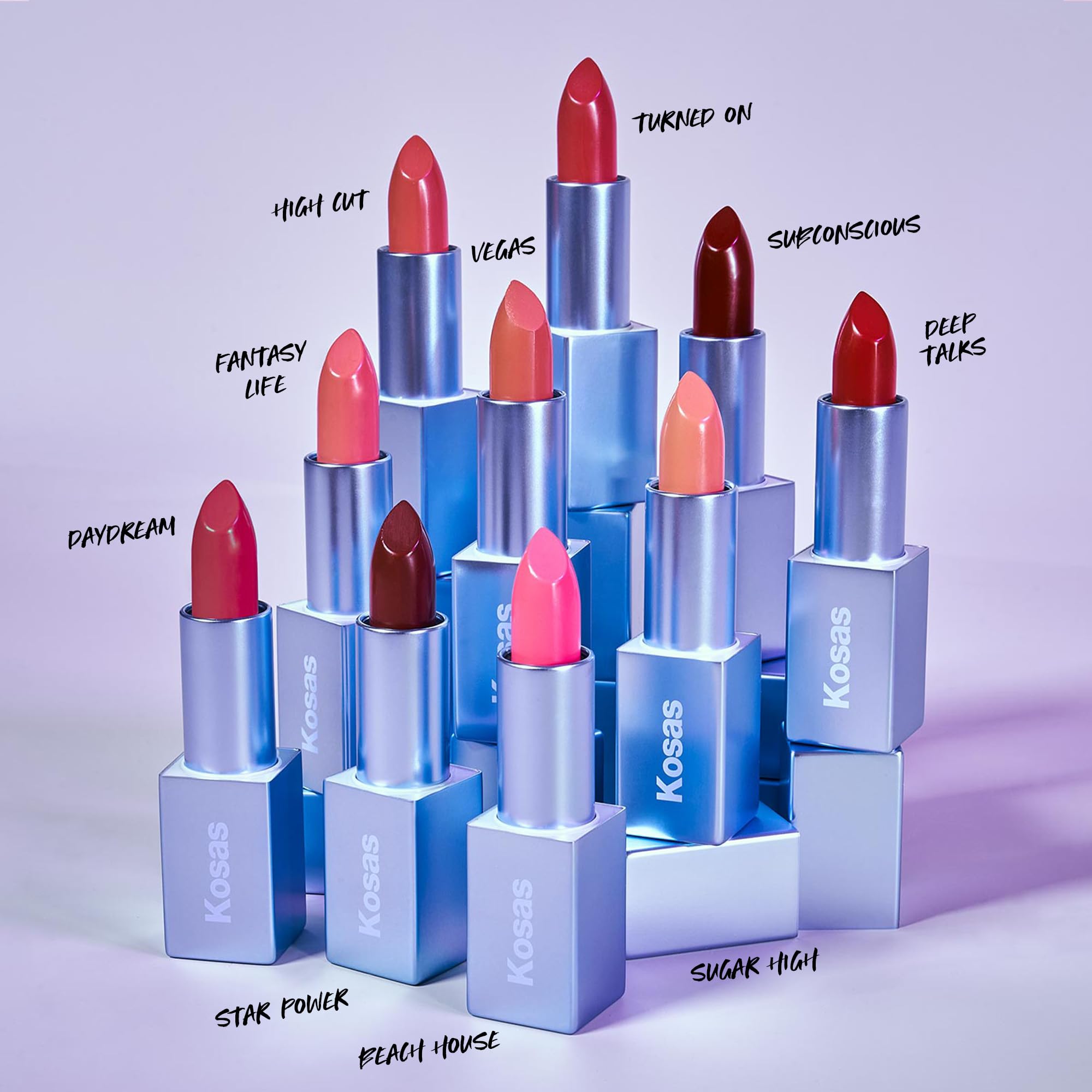 Kosas Weightless Lip Color - Nourishing Satin Lipstick with Clean Formula | High Impact, Comfy Feel & Soft Finish | Perfect for Everyday Wear & Beach Outings