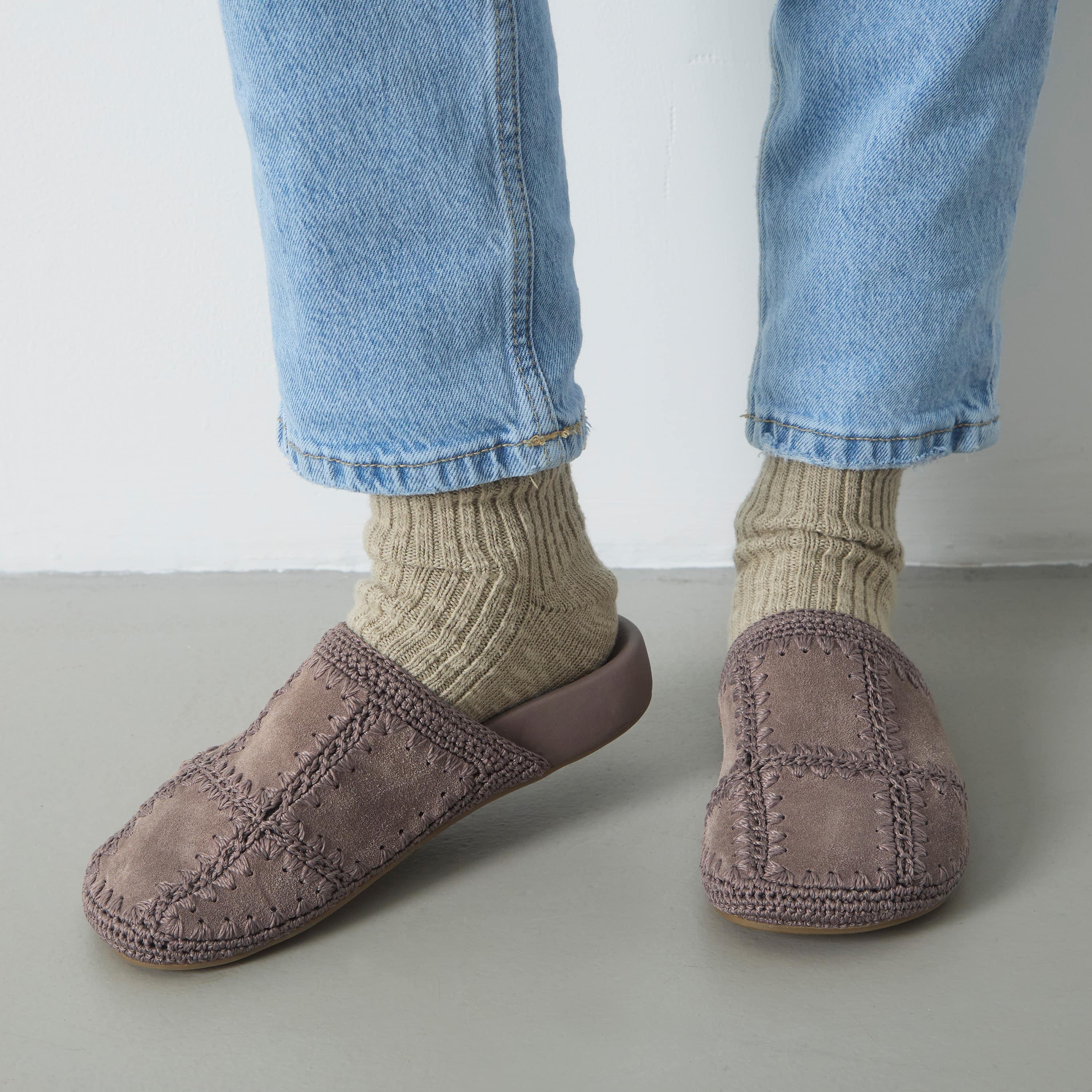 Bolinas Clog - Genuine Leather with Mushroom Suede Patch - Comfortable & Stylish Slip-On Shoes for Women - Perfect for Casual Wear, Gardening, and Outdoor Activities