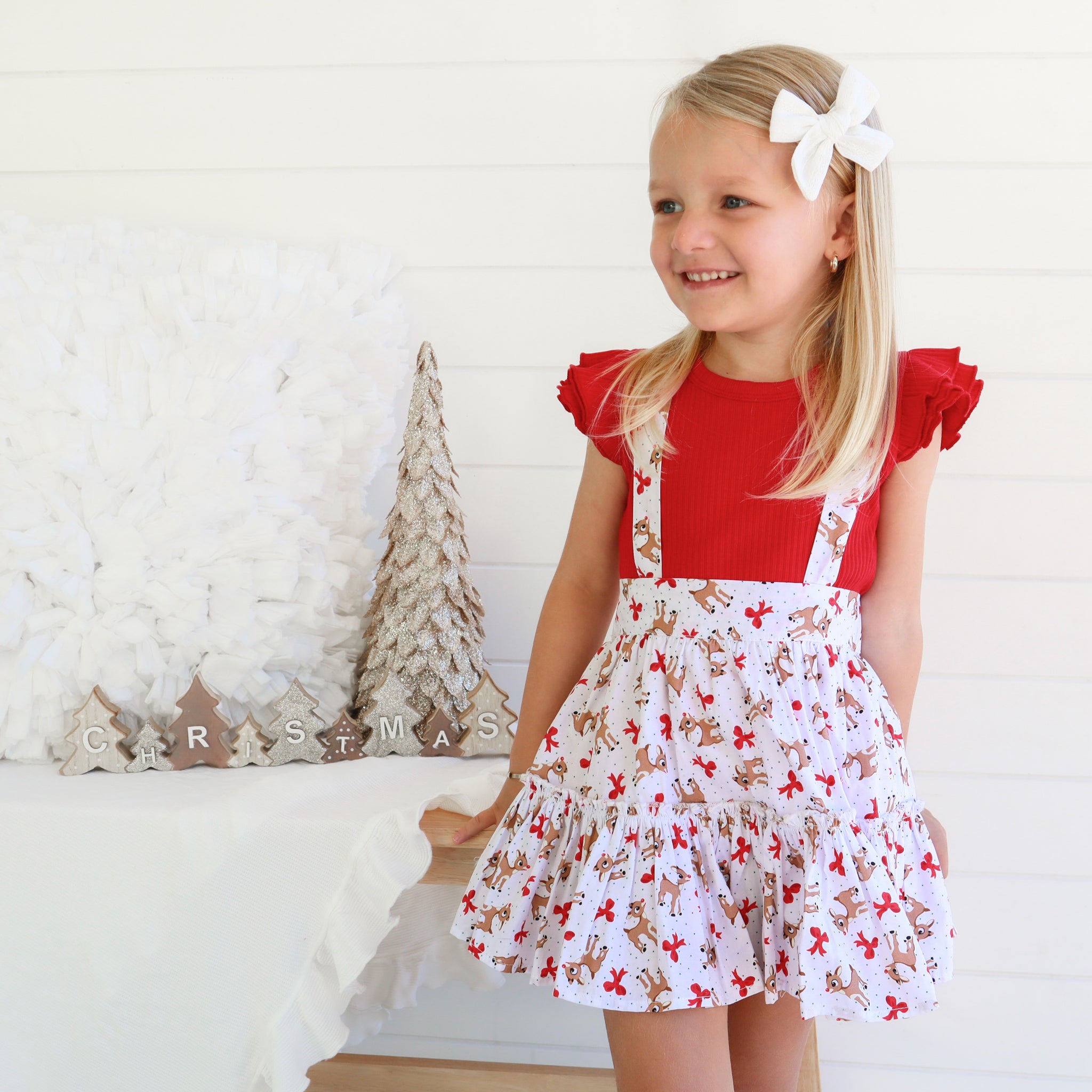 Cozy Short Sleeve Flutter Top in Red - Perfect for Summer Outings, Beach Vacations & Casual Wear