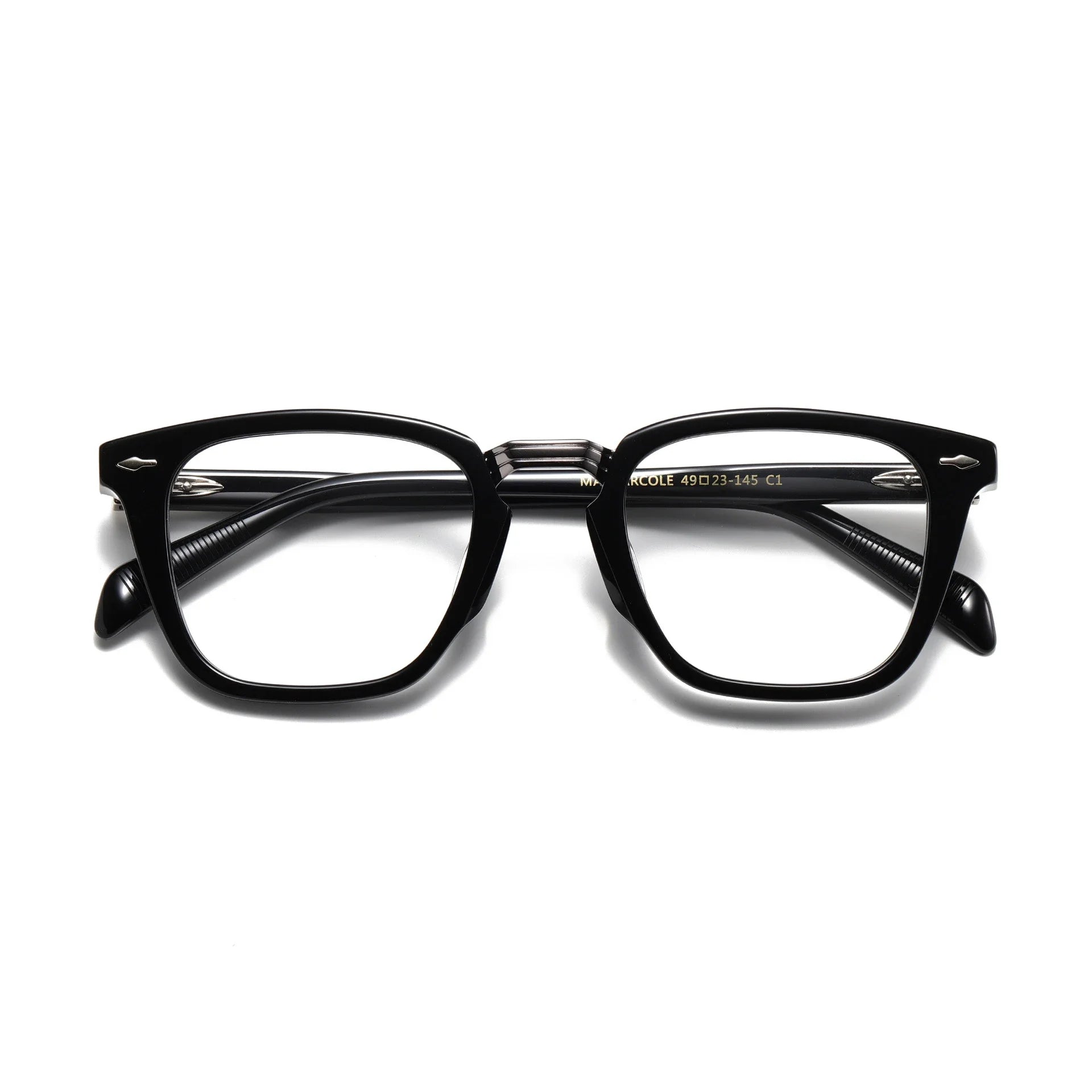 Aror Women's Full Rim Square Acetate Eyeglasses Frame 413001 - Stylish & Lightweight for Work, Reading & Everyday Wear