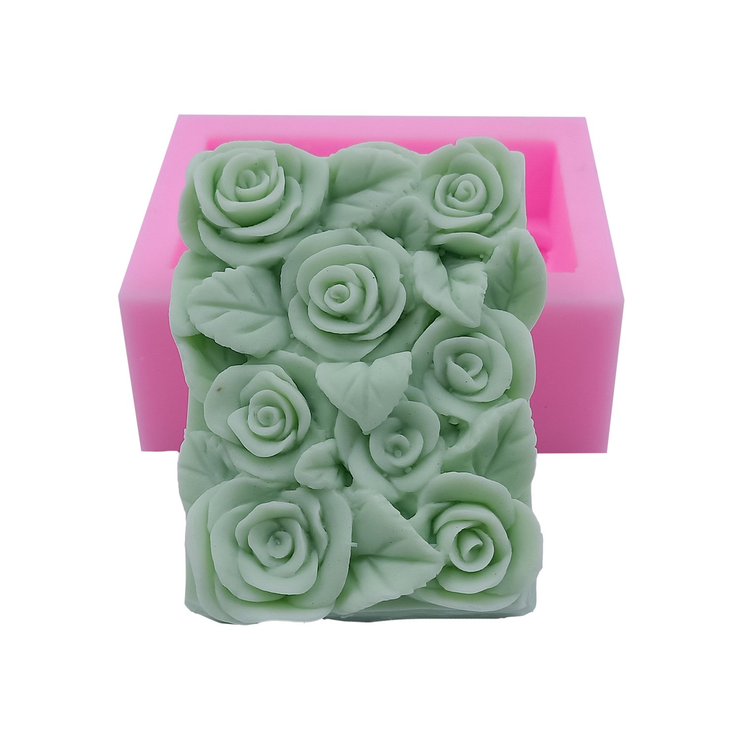 Rose Flower Silicone Molds for Soap, Candles, Resin Art & DIY Crafts - Perfect for Handmade Gifts, Wedding Favors & Home Decor