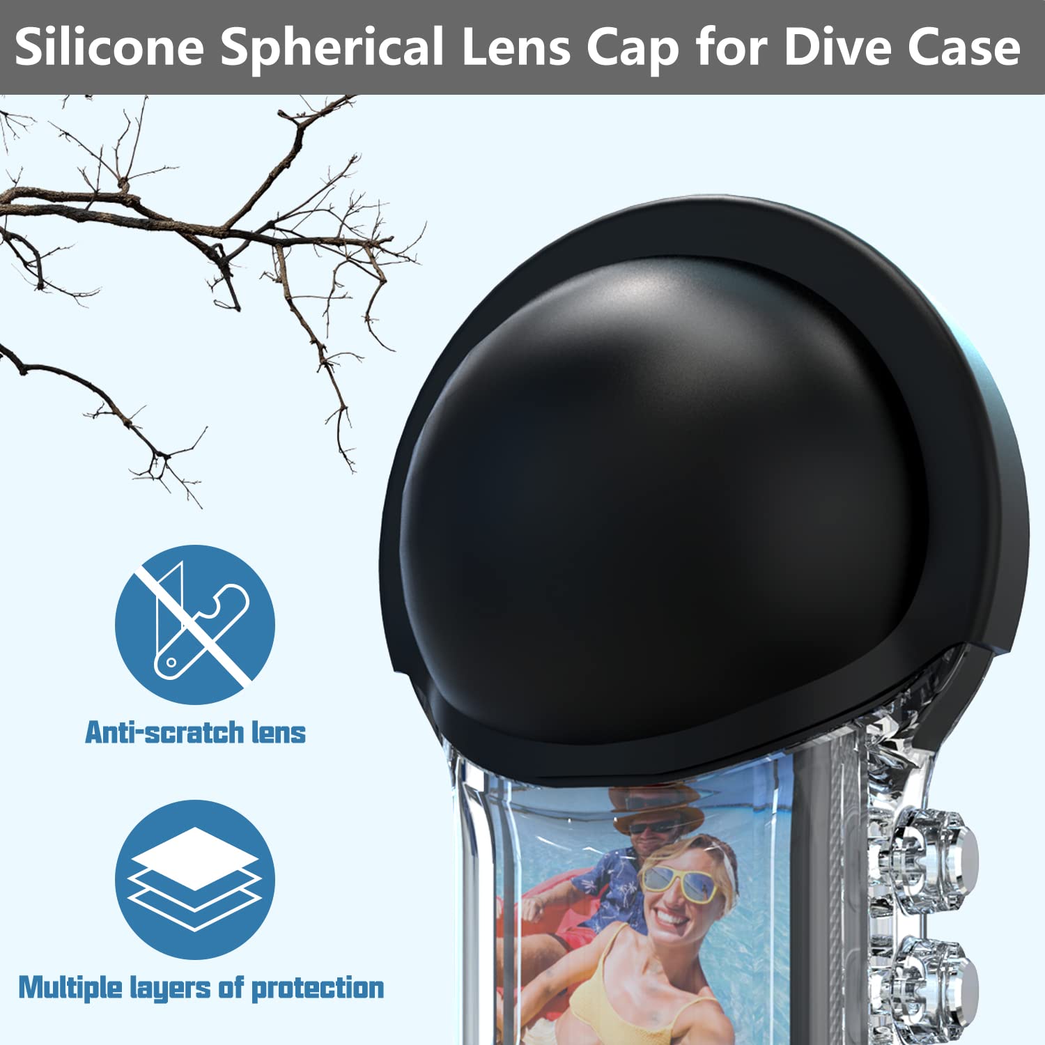 Insta360 X3 Accessories Kit - Waterproof Housing, Dive Case, Float Handle, Silicone Cover, Lens Protector & Extension Stand Arm for Underwater Photography & Action Sports