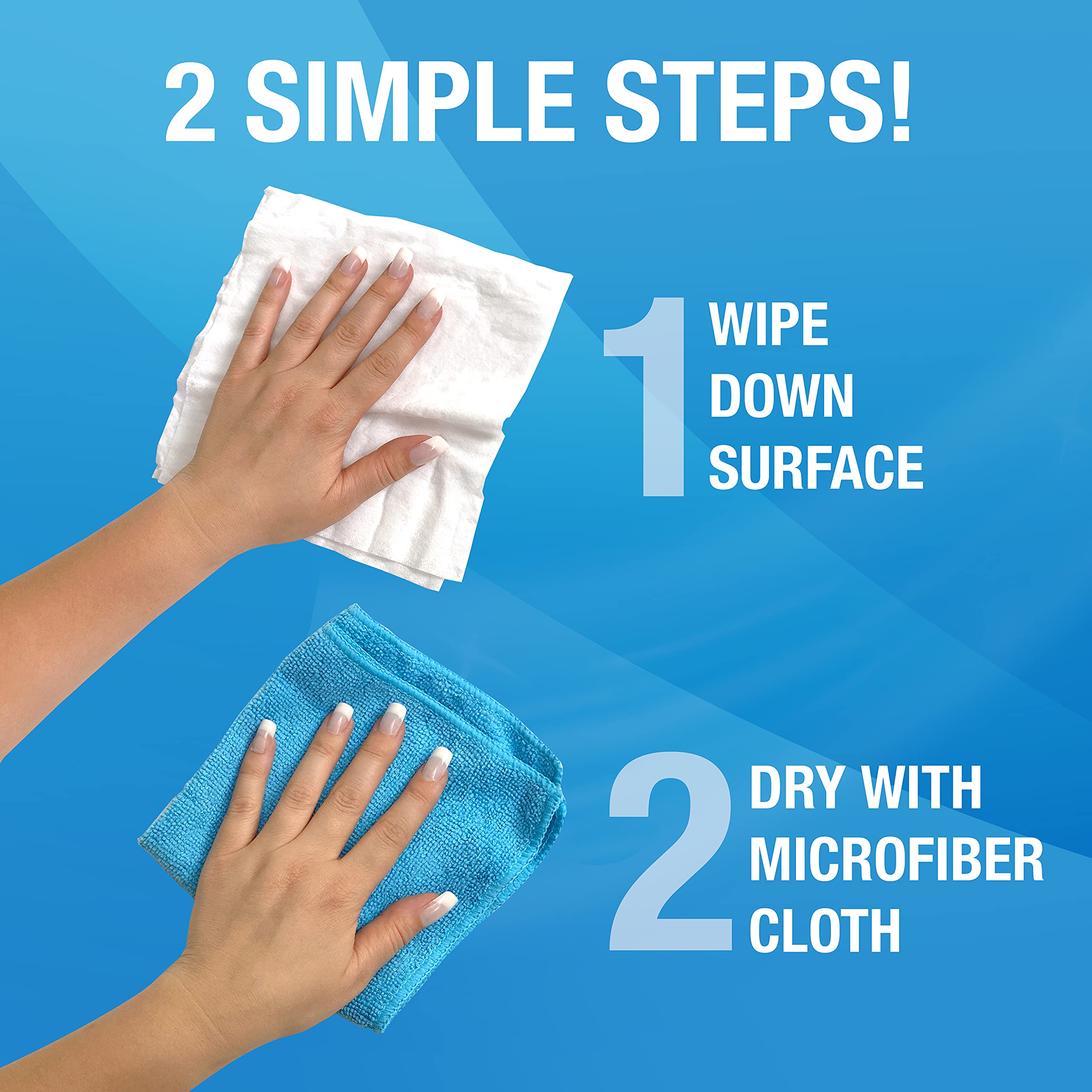 MiracleWipes Premium Electronics Cleaning Wipes for TV, Phone, Monitor, Laptop & Tablet - 60 Count with Microfiber Towel - Safe for Screens & Devices - Perfect for Home, Office & Travel Use