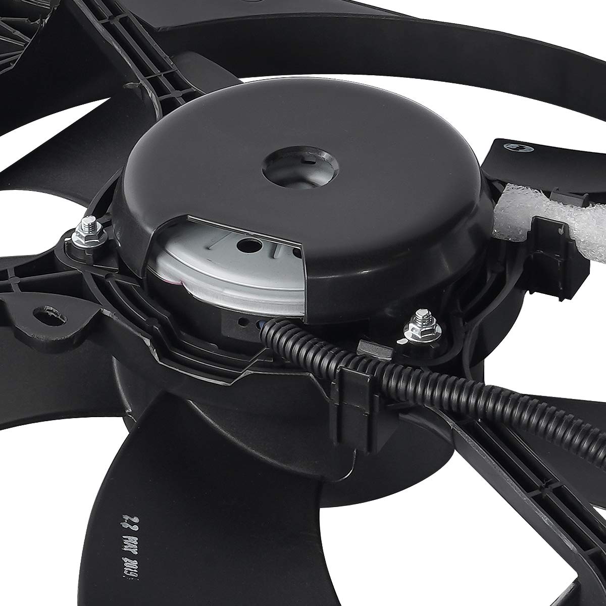 DNA MOTORING OEM-RF-0224 High Performance Radiator Cooling Fan Assembly - Improved Cooling Efficiency - Compatible with 2008-2015 Mitsubishi Lancer & 2008-2013 Outlander - Fits 2.0L 2.0T 2.4L Engines - Direct Replacement Black - Perfect for Engine Overheating Prevention & Summer Driving