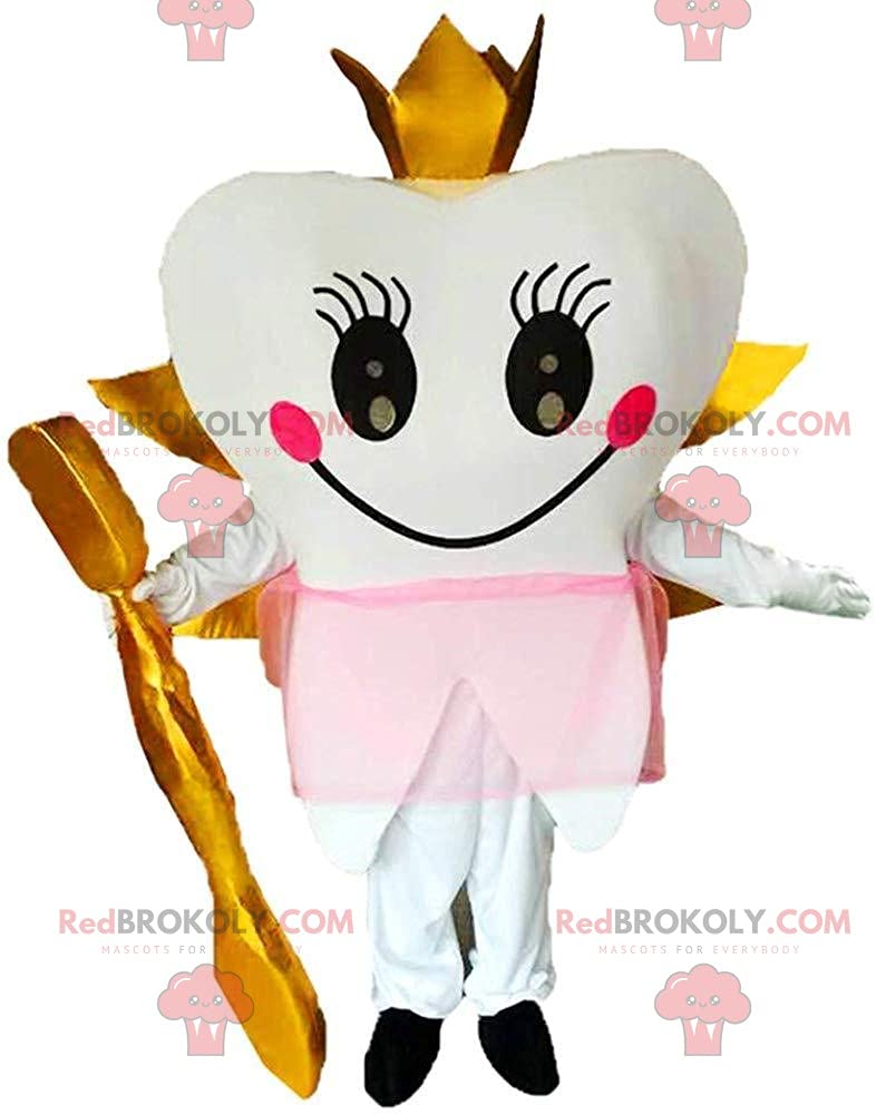 SPOTSOUND Winged Tooth Mascot with Crown & Brush for Collectors