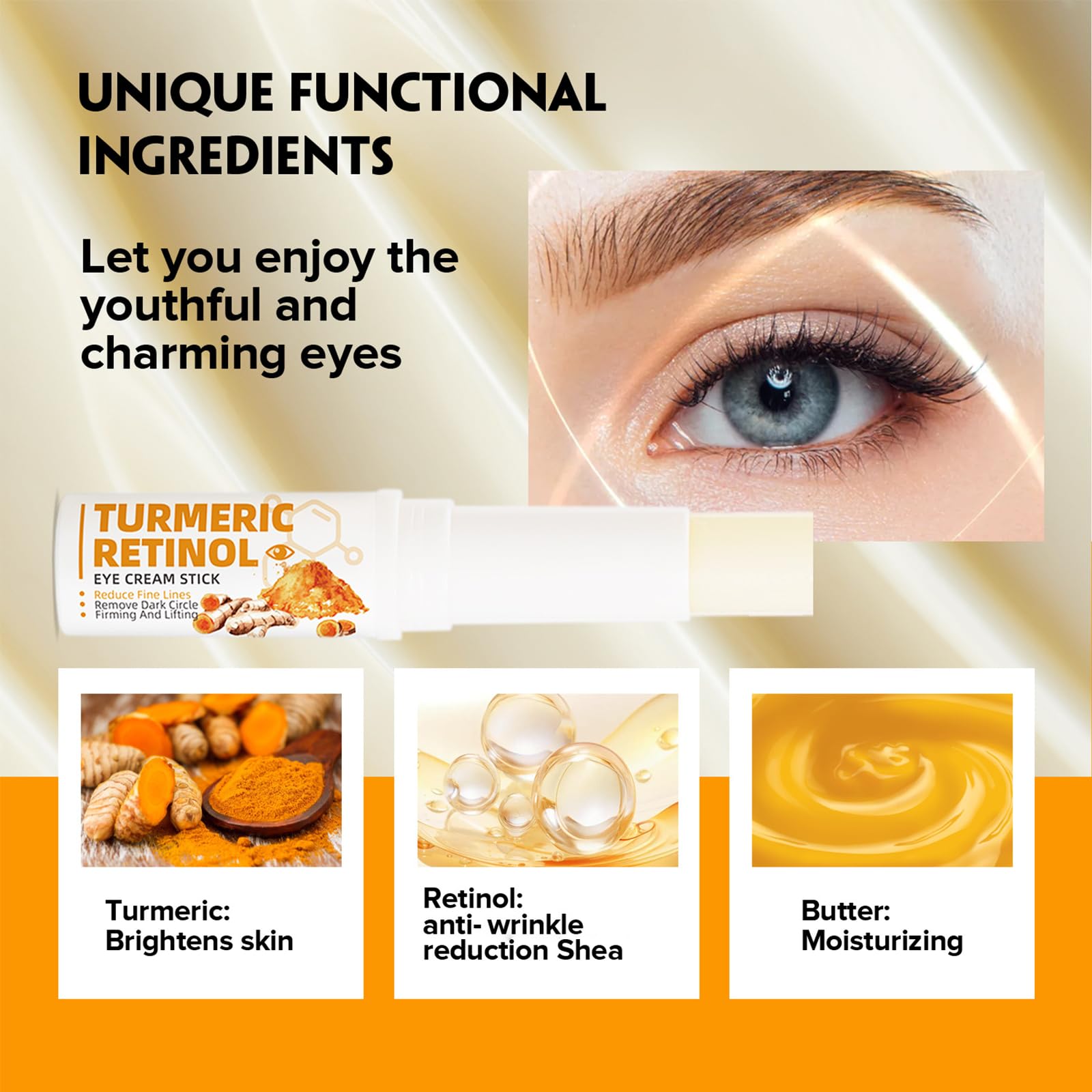 Lumibalm Under Eye Brightening Stick - Dark Circle & Puffiness Treatment for Women & Men, Hydrating Eye Cream with Caffeine & Vitamin C (2 Pack) - Perfect for Morning Routine & Travel Skincare