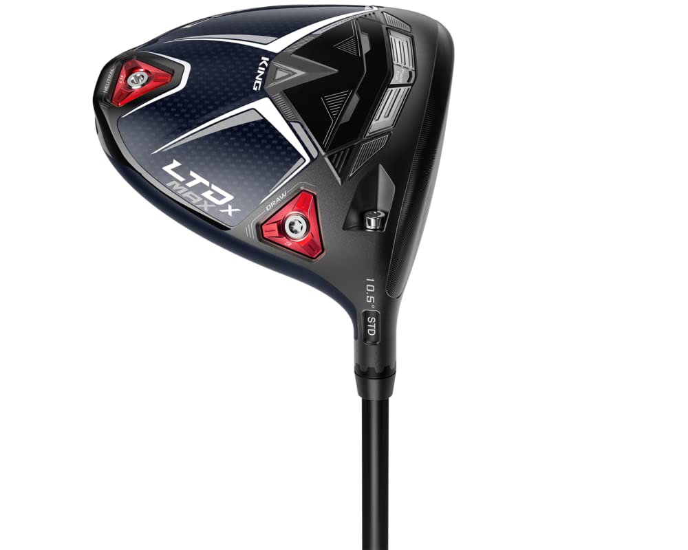 Cobra Golf 2022 LTDX Max Men's Driver - High Performance Golf Club with Gloss Peacoat-Red Finish | Perfect for Long Drives & Improving Accuracy on the Golf Course