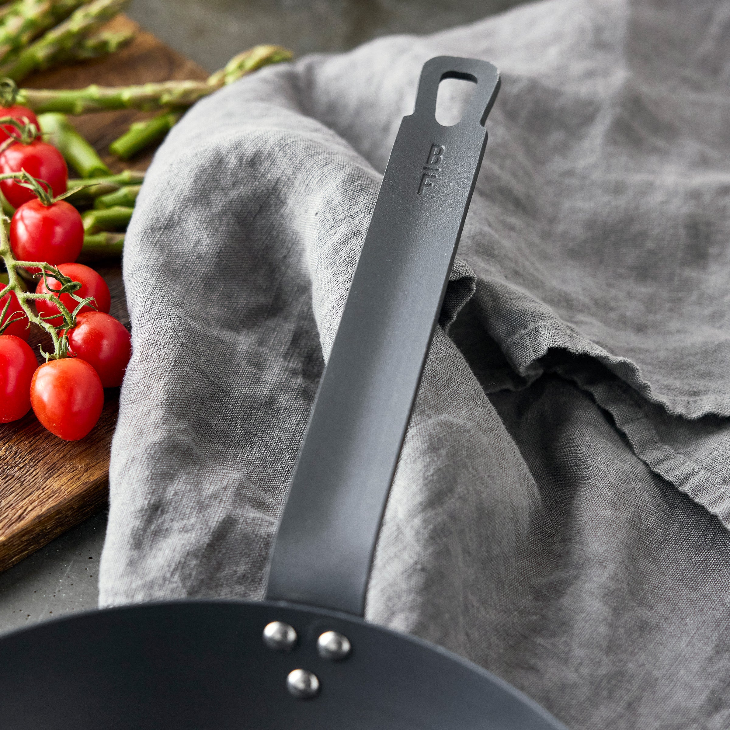 Bobby Flay by GreenPan 8, 10 & 12-Inch Carbon Steel Fry Pan Set - Nonstick, Durable Cookware for Professional Chefs & Home Cooking