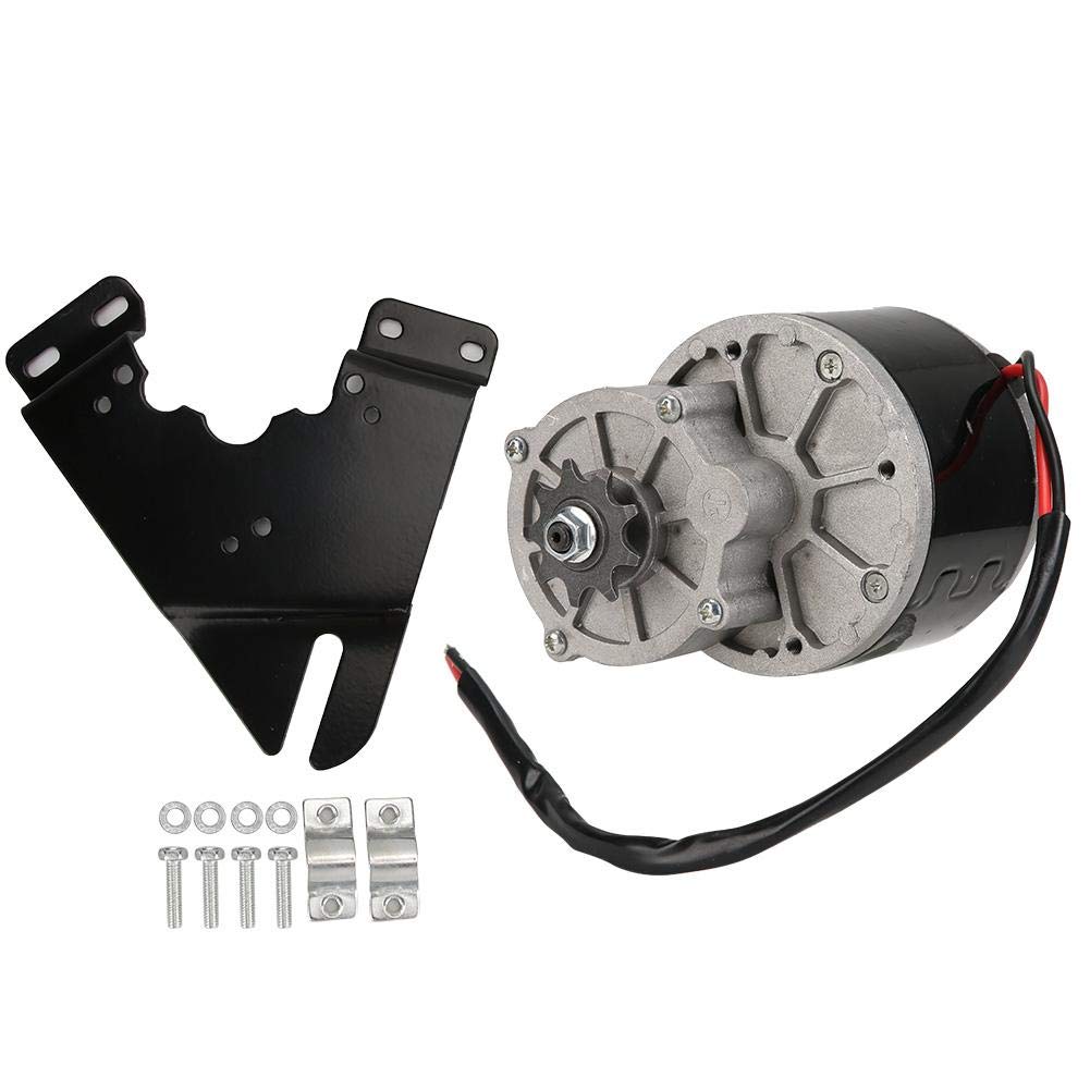 12V 250W Gear Reduction Motor for Electric Bicycle - High Power E Bike Motor with Triangle Mounting Board - Perfect for DIY E-Bike Conversions & Power Wheelchair Upgrades