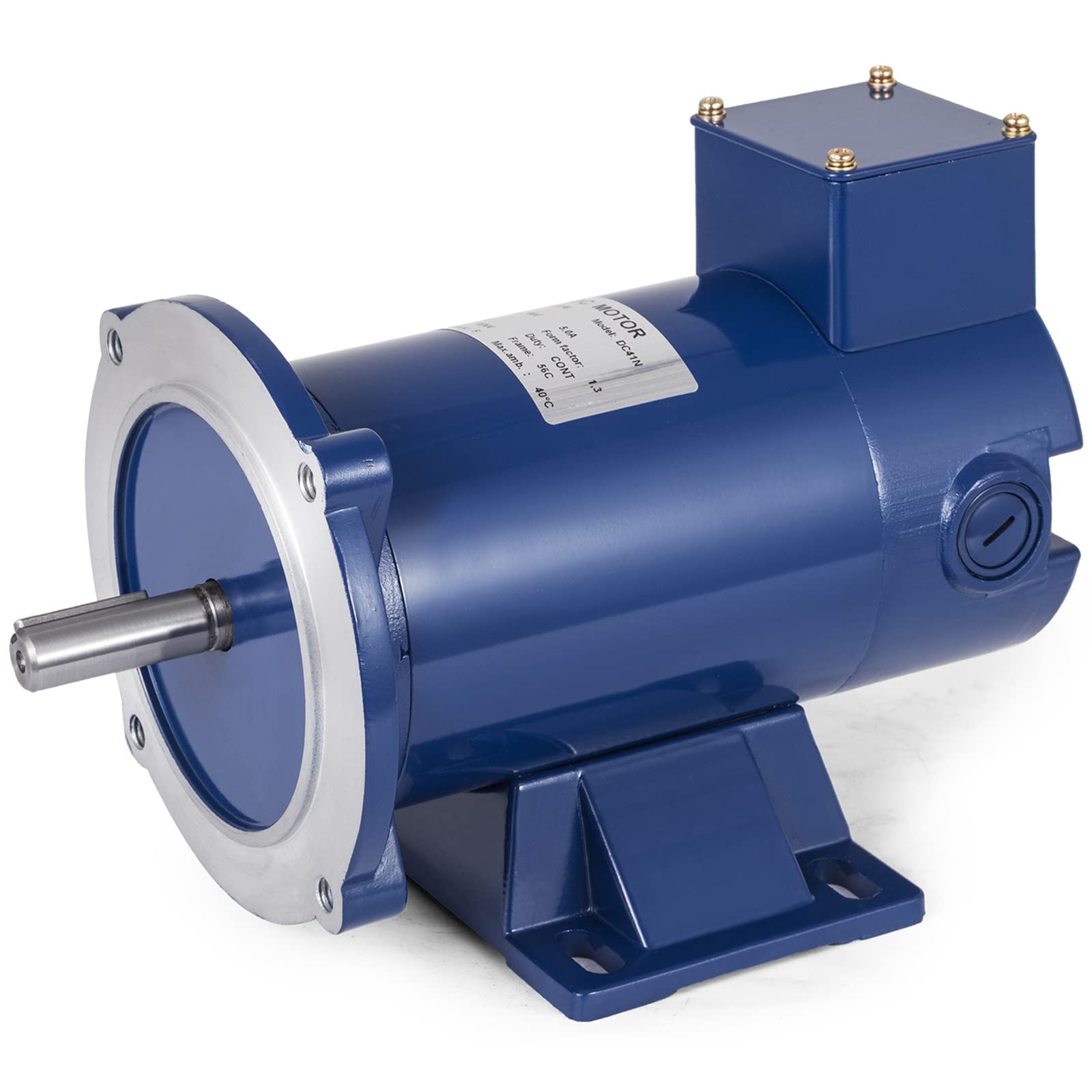 VEVOR 1/2 HP 90V DC Permanent Magnet Electric Motor - 1750 RPM for Industrial Machinery, Pumps & Power Tools - High Efficiency & Durable Performance