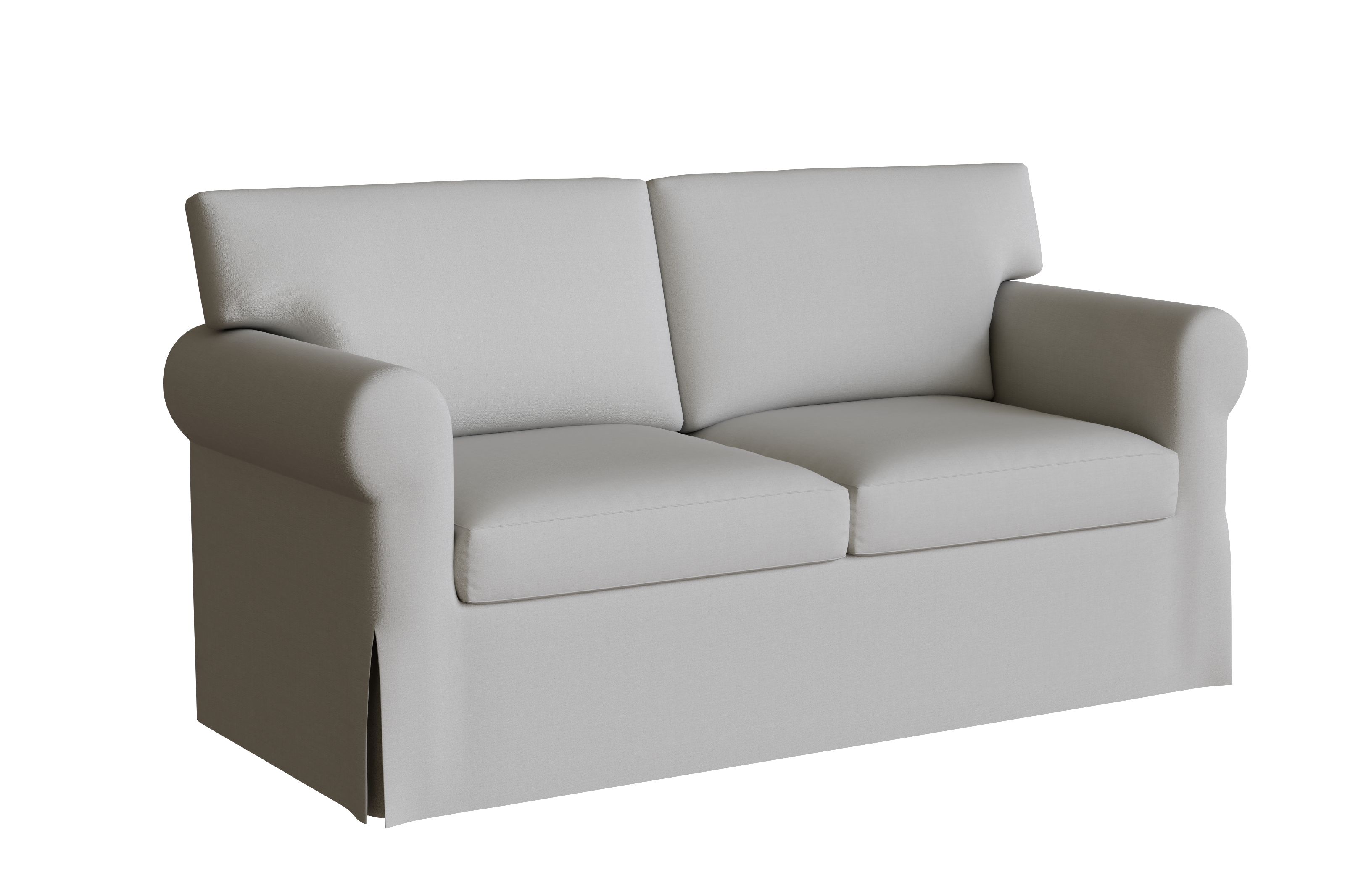 PB York Loveseat Slipcover - Roll Arm 62