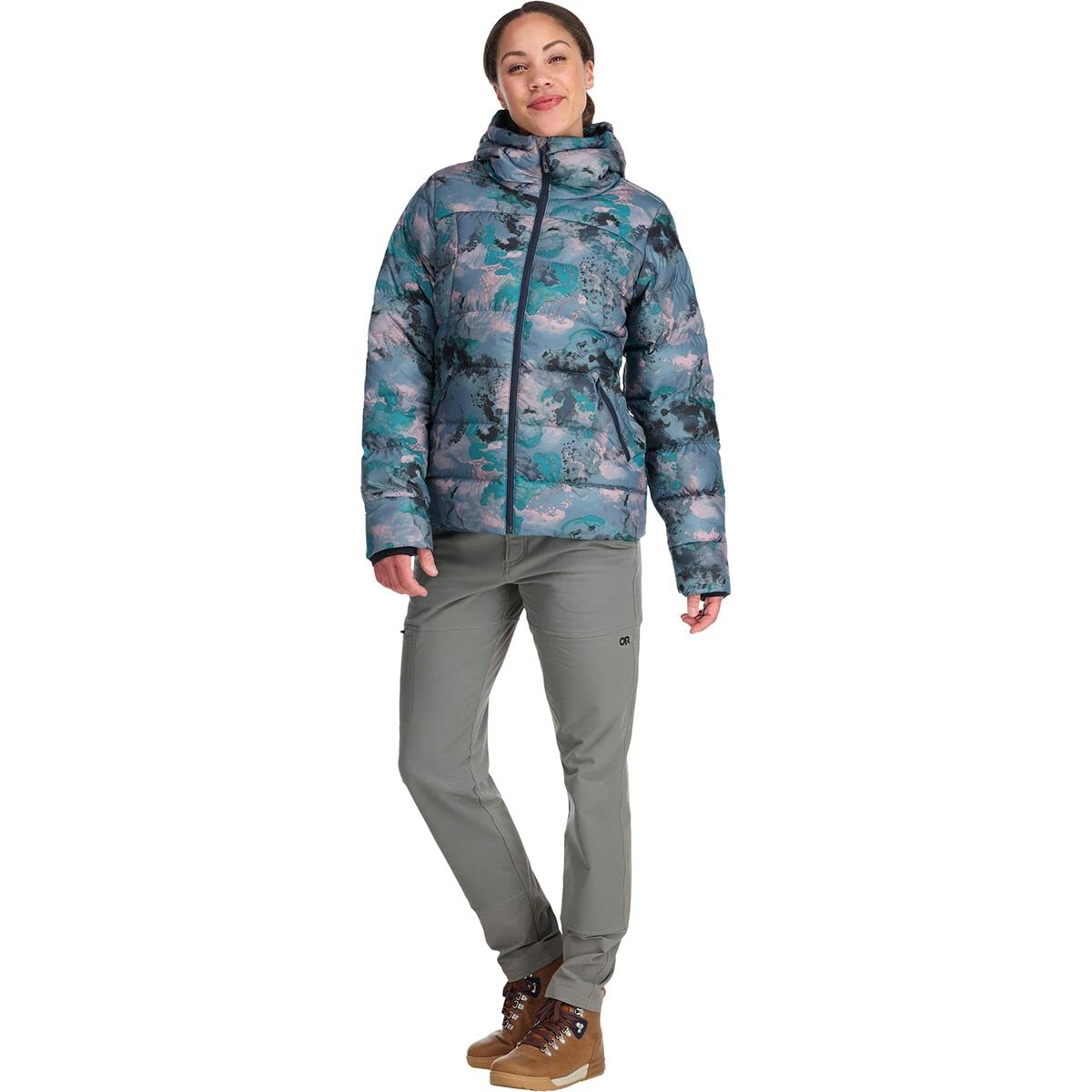 Outdoor Research Coldfront Down Hoodie for Women - Lightweight Insulated Winter Jacket for Hiking, Skiing & Outdoor Adventures
