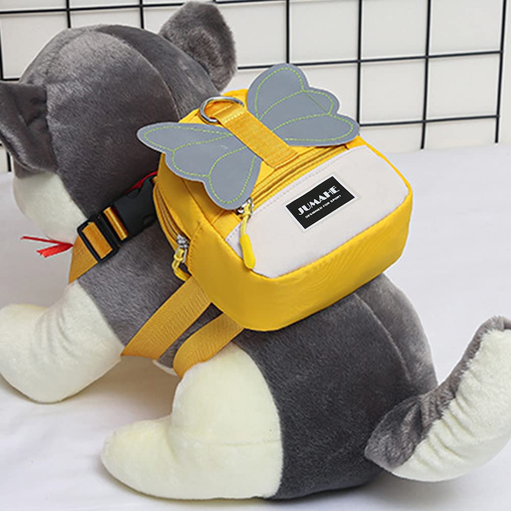 ABOOFAN 1pc Pet Self-Wearing Backpack - Adjustable Dog & Cat Carrier Vest with Leash, Kawaii Purse Design for Kids & Pets - Perfect for Outdoor Adventures, Travel, and Daily Walks