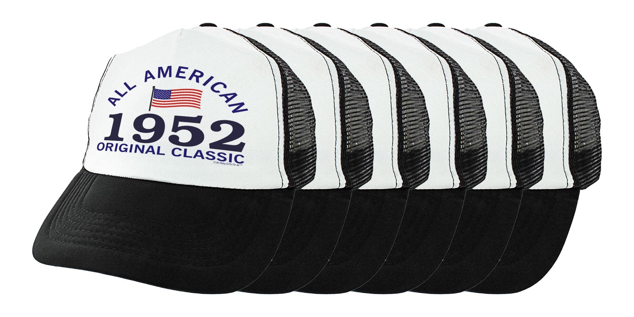 Vintage 1952 USA Trucker Hat - Classic 70th Birthday Gift for Men & Women - Perfect for American Themed Parties, Patriotic Celebrations & Birthday Events