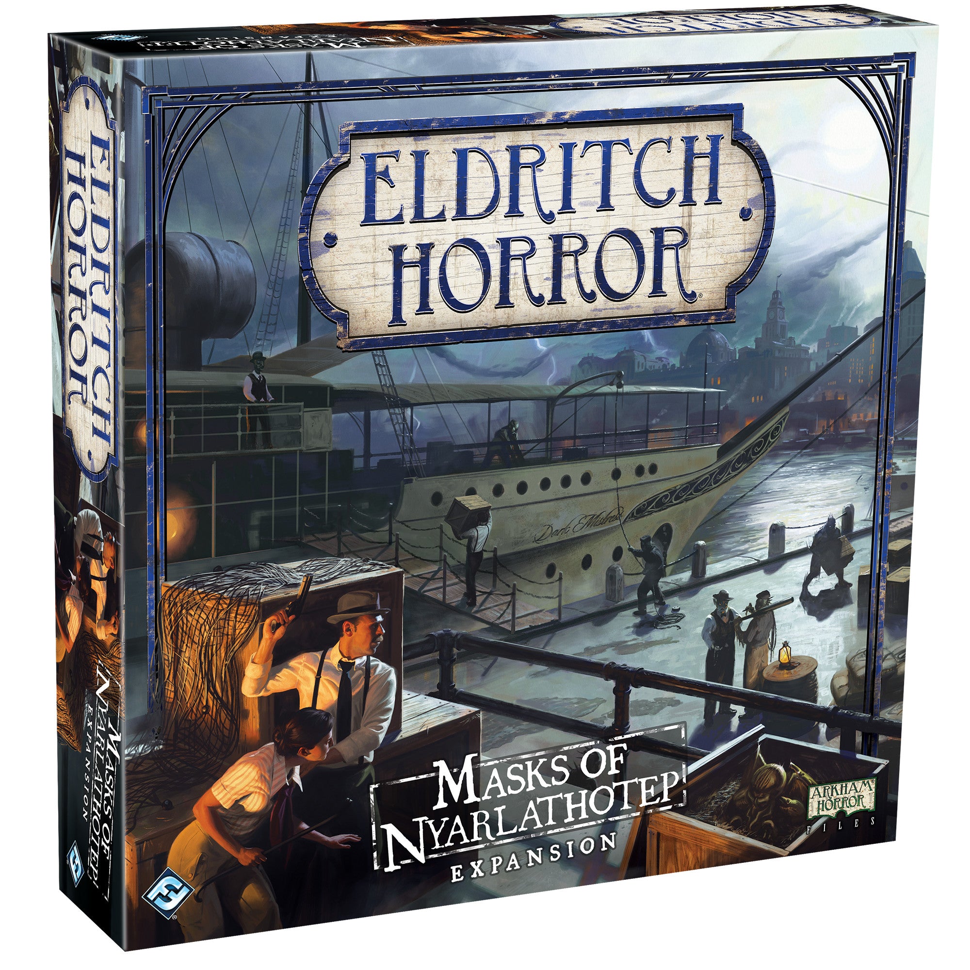 Eldritch Horror: Masks of Nyarlathotep Expansion - Lovecraftian Board Game for Adults & Teens - Perfect for Game Nights & Horror-Themed Parties
