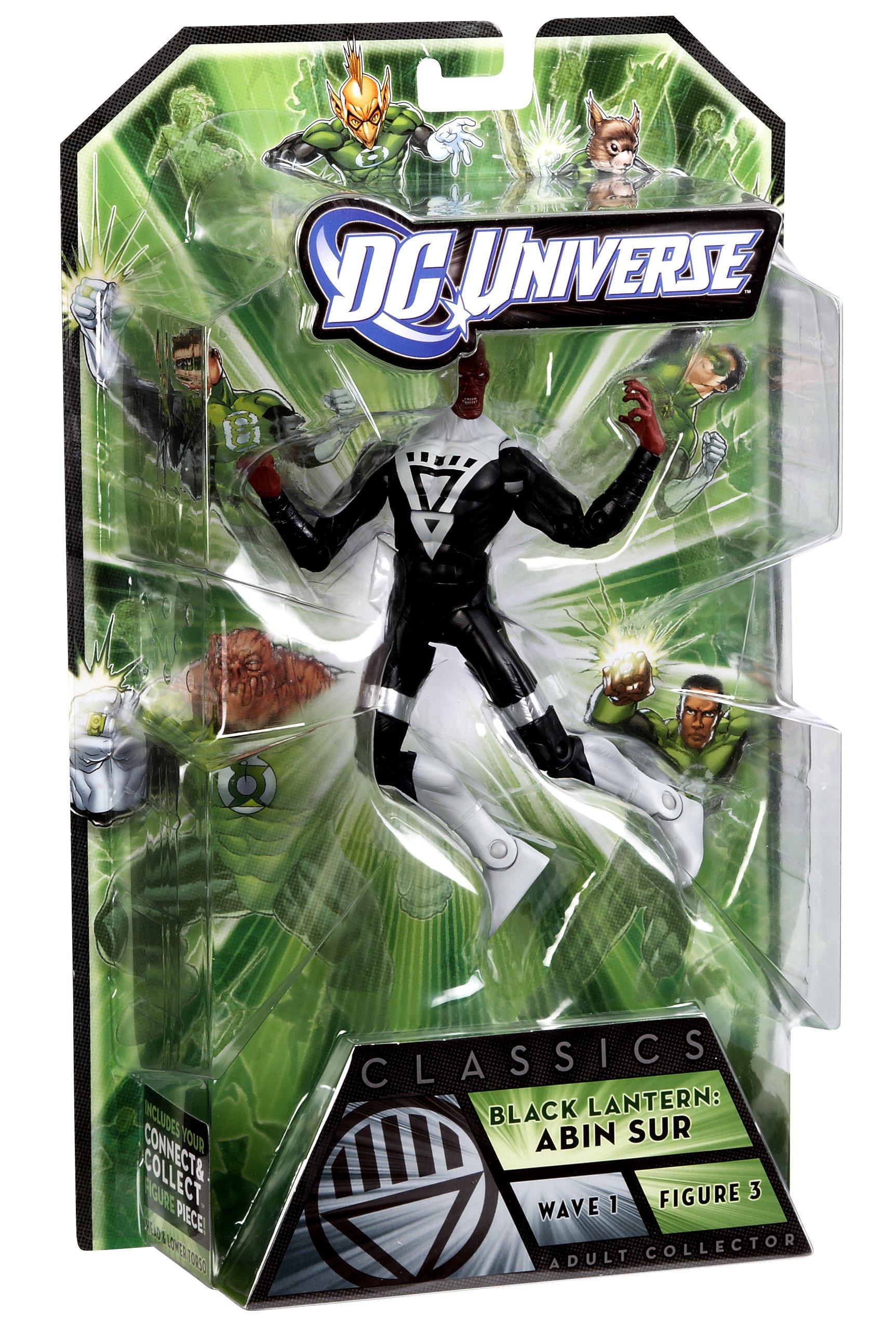 Green Lantern Classic Black Lantern Abin Sur Collector Figure - DC Comics Superhero Action Figure for Display & Gifts - Perfect for Comic Book Fans, Collectors & Home Decor
