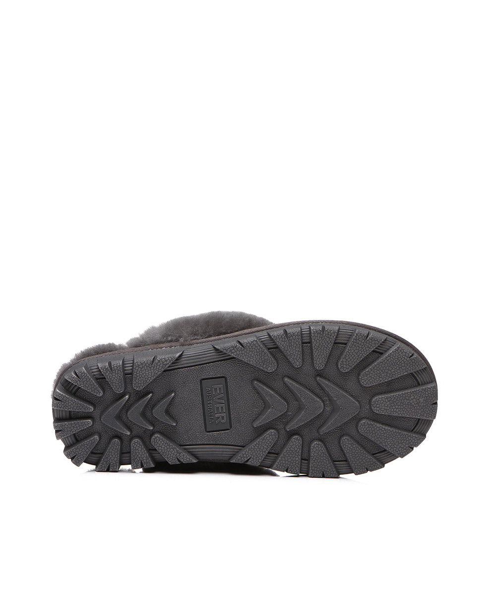 Men's UGG Scuff Slippers - Cozy Indoor/Outdoor House Shoes for Winter Comfort - Perfect for Lounging at Home, Running Errands & Cold Weather Wear