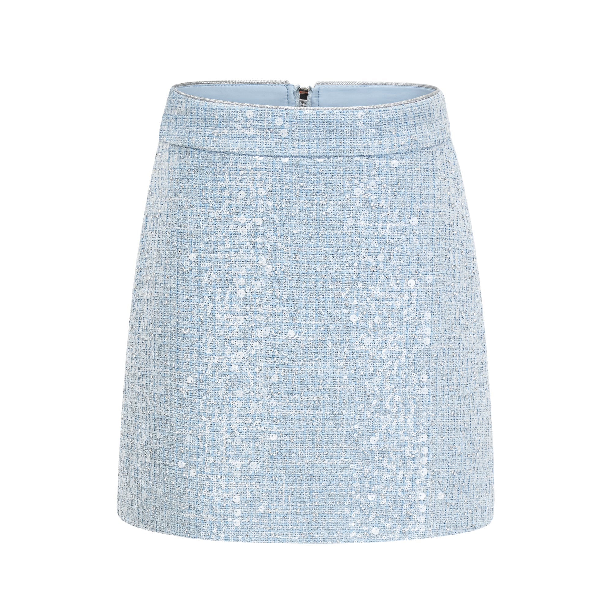 Carlina Embellished Tweed Top & Skirt Matching Set | Women's Elegant Outfit for Work, Party & Special Occasions