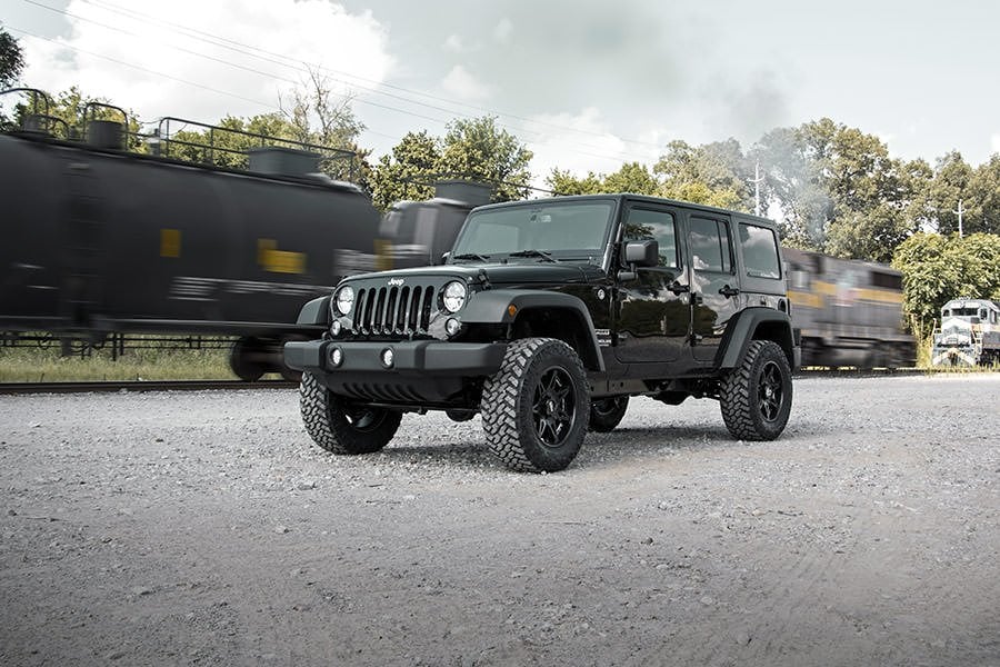 2.5 Inch Lift Kit for Jeep Wrangler Unlimited 2WD/4WD (2007-2018) - Heavy Duty Suspension System with 901 Series Shocks - Perfect for Off-Roading, Rock Crawling & Trail Adventures
