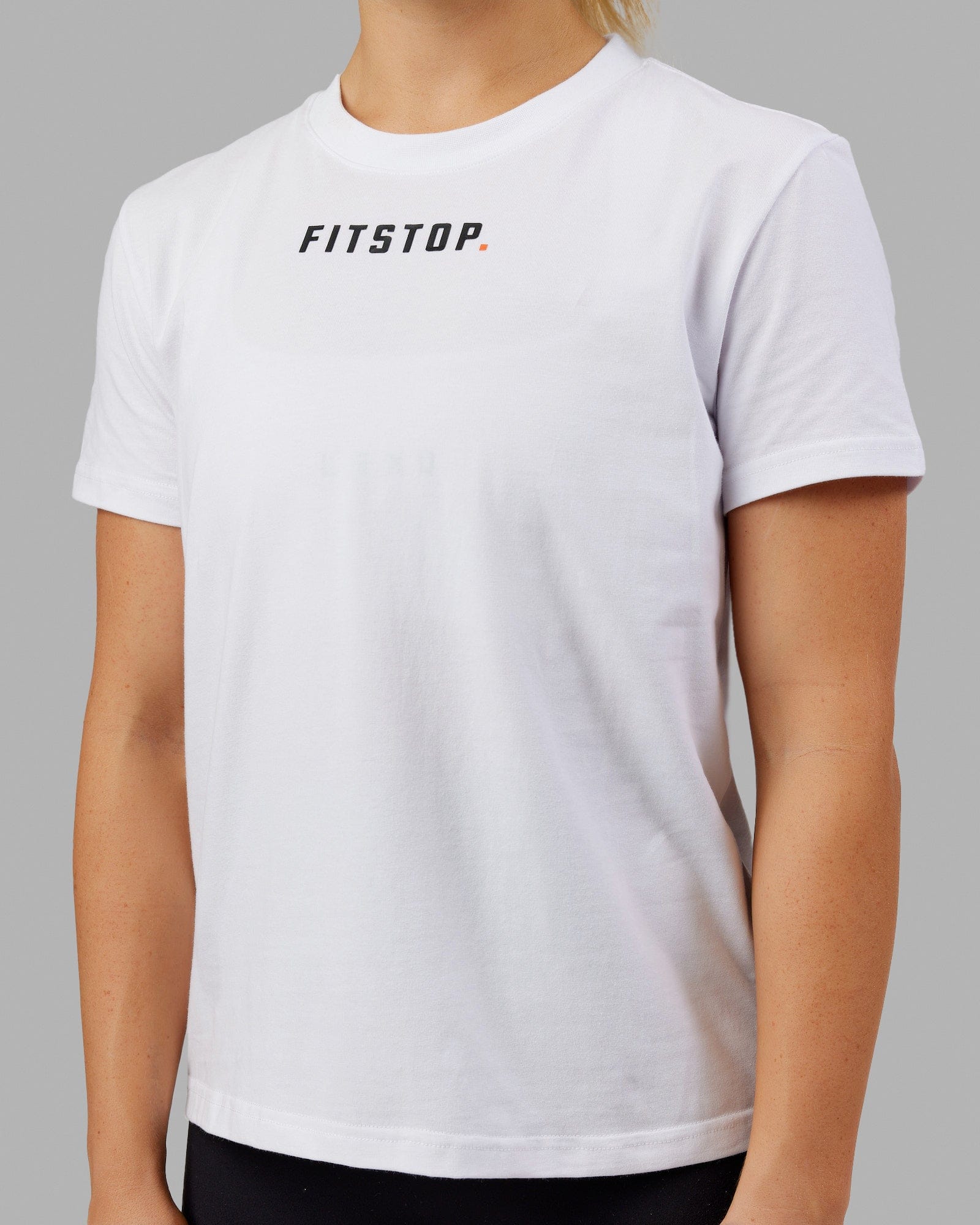 Fitstop Fast FLX Cotton Tee - Breathable Workout T-Shirt for Men & Women | Gym, Running, Yoga & Casual Wear | White & Black Color Options