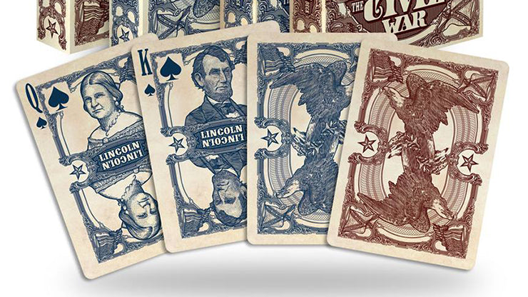Vintage Style Bicycle Civil War Playing Cards - Blue Deck | Premium Quality Poker Cards for Magic Tricks, Cardistry, and Collectors | Perfect for Game Nights, Gifts, and Historical Enthusiasts