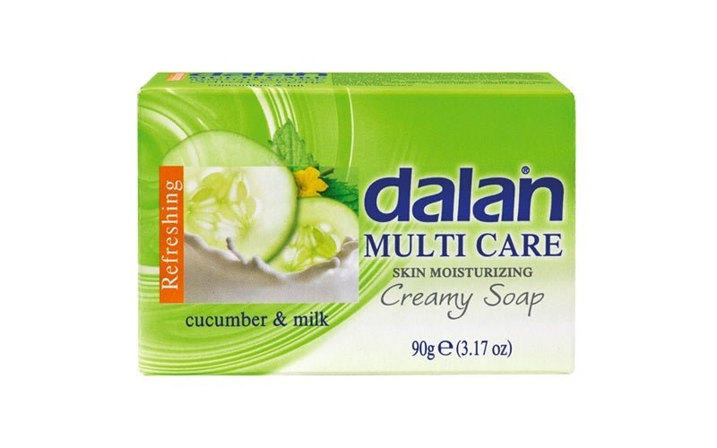 Organic Cucumber & Milk Soap by Dalan - 90g for Gentle Skin Cleansing & Hydration | Perfect for Sensitive Skin & Daily Facial Care