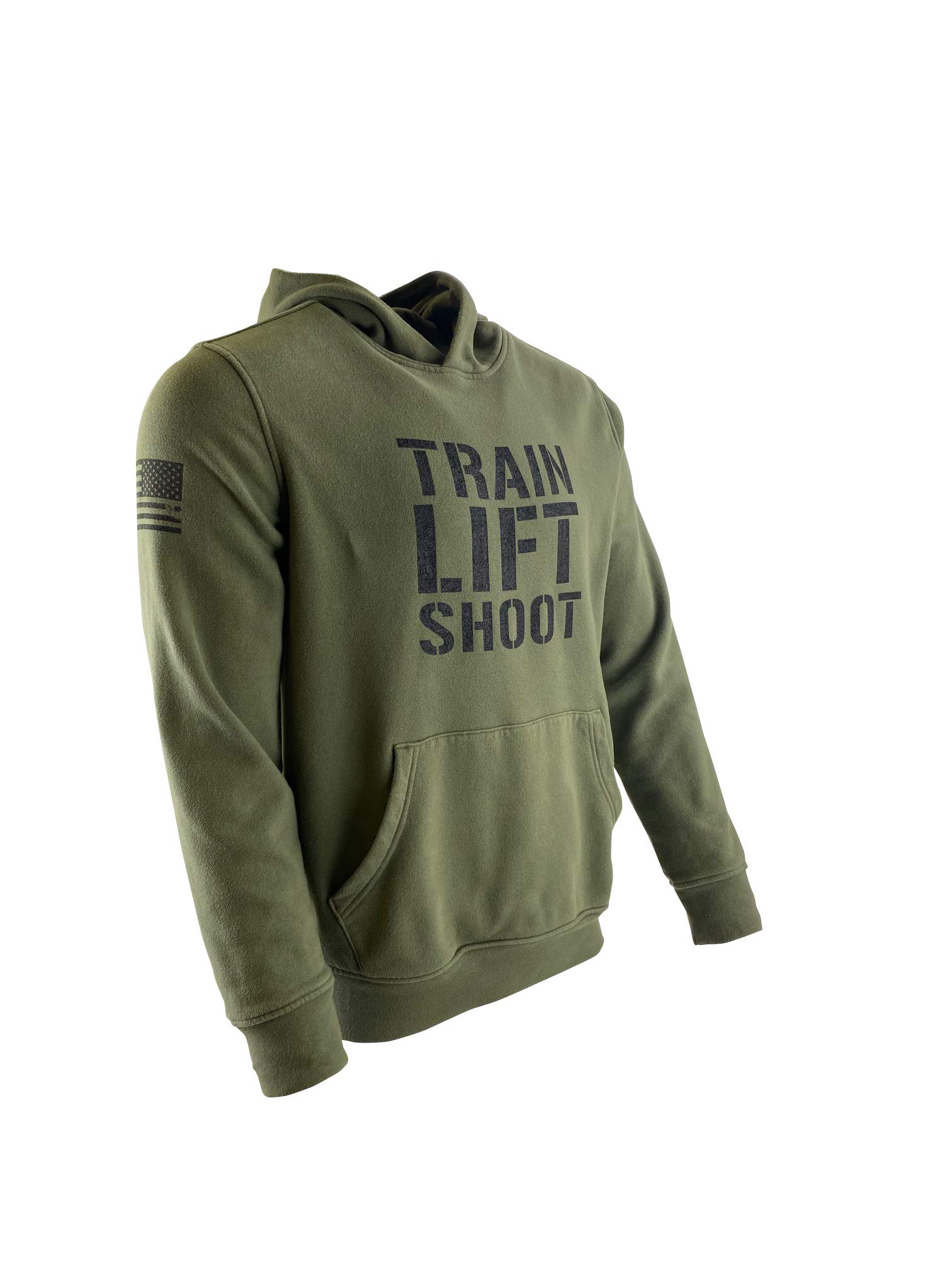 Patriotic Men's Hoodie - Comfortable Workout Hoodie for Weight Lifting, Gym Training & Shooting Range | Ideal for Fitness Enthusiasts & Outdoor Activities