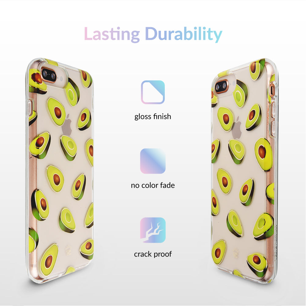 Premium Clear iPhone Case with Avocado Design - Slim Protective Cover for iPhone 12/13/14/15 Pro Max - Cute Eco-Friendly Phone Case for Women & Girls - Perfect for Everyday Use, Travel & Gifting