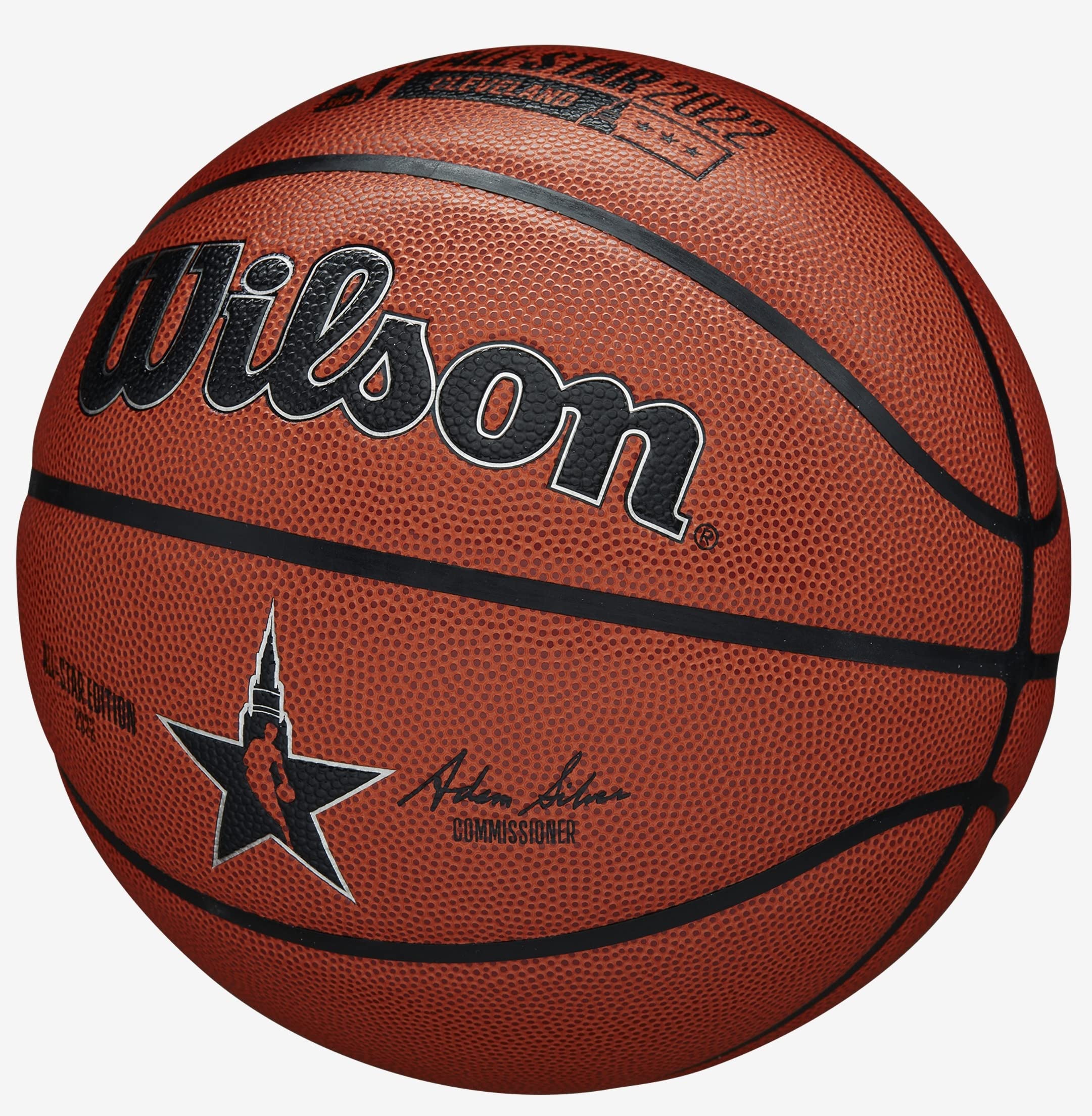 Wilson 2022 NBA All-Star Game Replica Basketball - Official Size 7 Game Ball for Indoor/Outdoor Play - Perfect for Collectors, Fans, and Court Performance