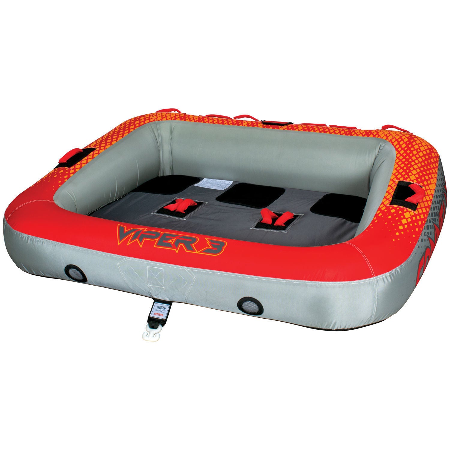 Connelly Viper 3 Towable Tube - 3 Person Inflatable Water Tube for Boating, Lakes & Summer Fun - High-Speed Towing & Durable Design for Family Water Sports