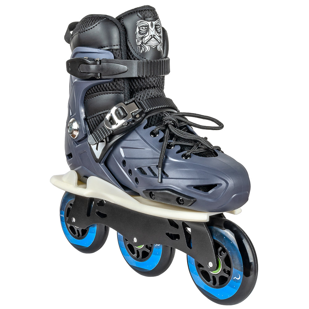 Kaltik Inline Skates Cross Bundle - Blue Aggressive Skates for Adults & Teens | Perfect for Street Skating, Park Tricks & Urban Commuting