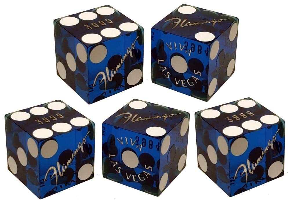 Las Vegas Craps Kit with Dice Stick & Boat - Flamingo Blue for Casino Game Night