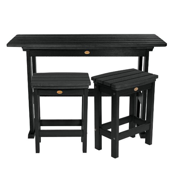 Lehigh 3-Piece Counter Height Balcony Set - Outdoor Patio Furniture for Small Spaces, Bistro Dining, and Apartment Living
