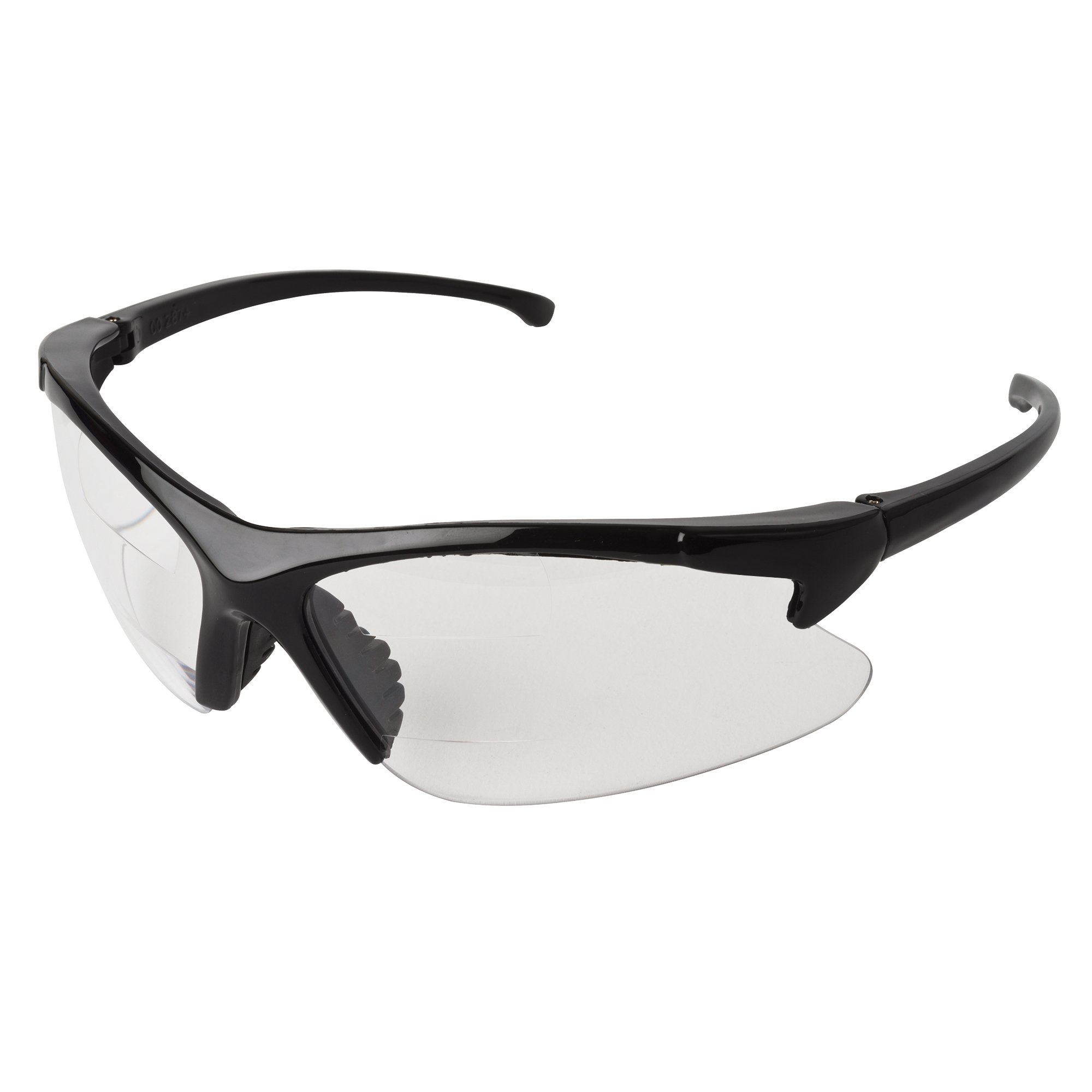 KleenGuard Dual Readers Safety Glasses (20387) - Clear +1.5 Diopter Lenses with Black Frame - 6 Pairs Set for Reading & Workshop Protection | Perfect for DIY Projects, Woodworking & Construction Safety