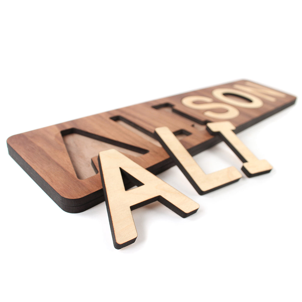 Personalized Wooden Name Puzzle for Kids - Educational Learning Toy for Toddlers | Perfect for Birthday Gifts, Nursery Decor & Early Childhood Development