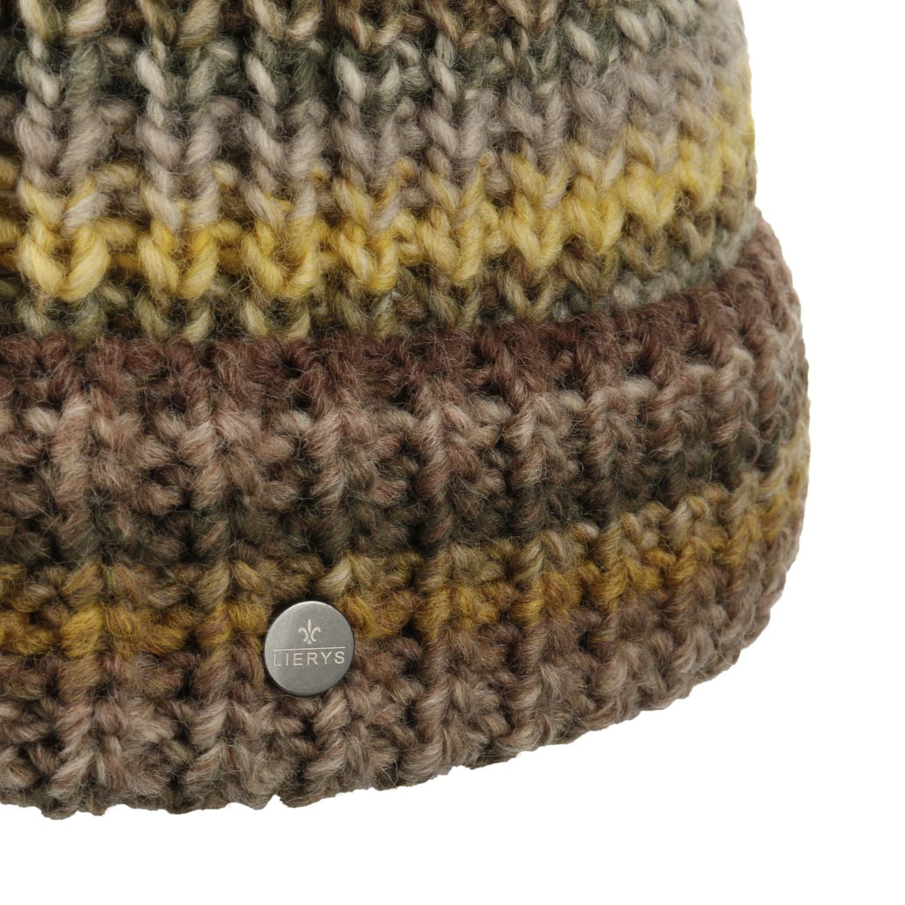 Lierys Finja Bobble Hat - Warm Winter Knit Beanie for Women & Men - Cozy Cable Knit Pom Pom Hat for Cold Weather - Perfect for Skiing, Snowboarding & Outdoor Activities
