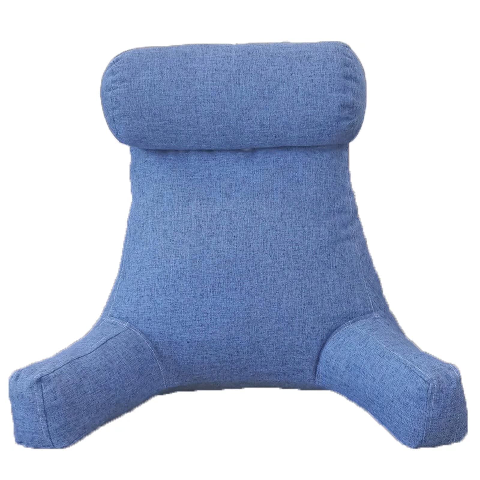 **Comfortable Reading Pillow for Sitting in Bed - Back Support Bed Chair with Neck Roll - Perfect for Reading, Watching TV, or Relaxing in Bed**