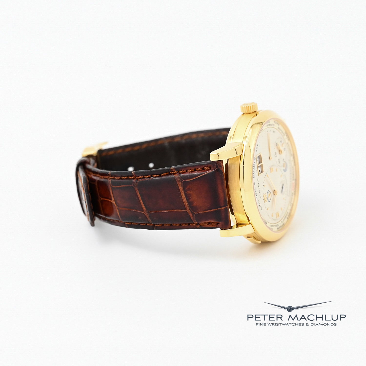 A. Lange & Söhne Lange 1 Timezone Watch - Luxury German Automatic Men's Watch with Dual Time Zone, Date Display & Power Reserve - Perfect for Business Travel & Formal Occasions
