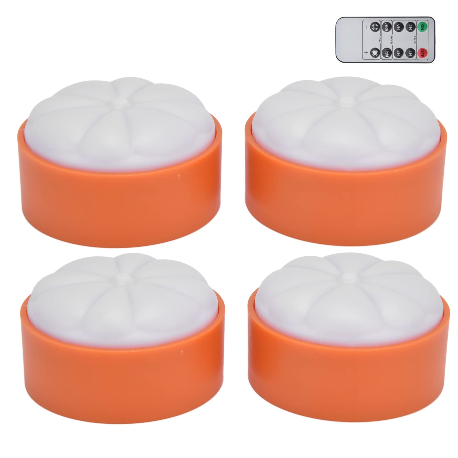 LED Halloween Pumpkin Lights - 4PCS Colorful Decor for Holiday & Party