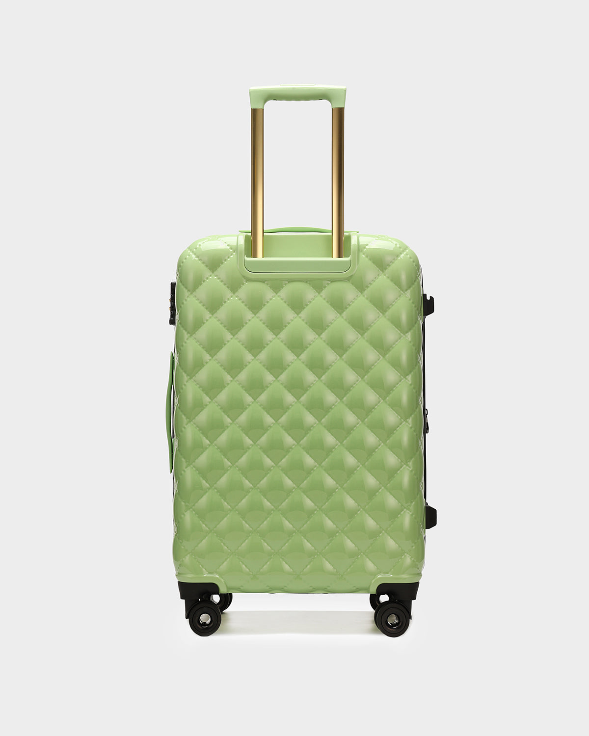 Premium Diamond 3-Piece Hardshell Luggage Set in Crystal Green - Lightweight Spinner Suitcase for Travel, Vacation & Business Trips (Carry-On, Medium & Large)