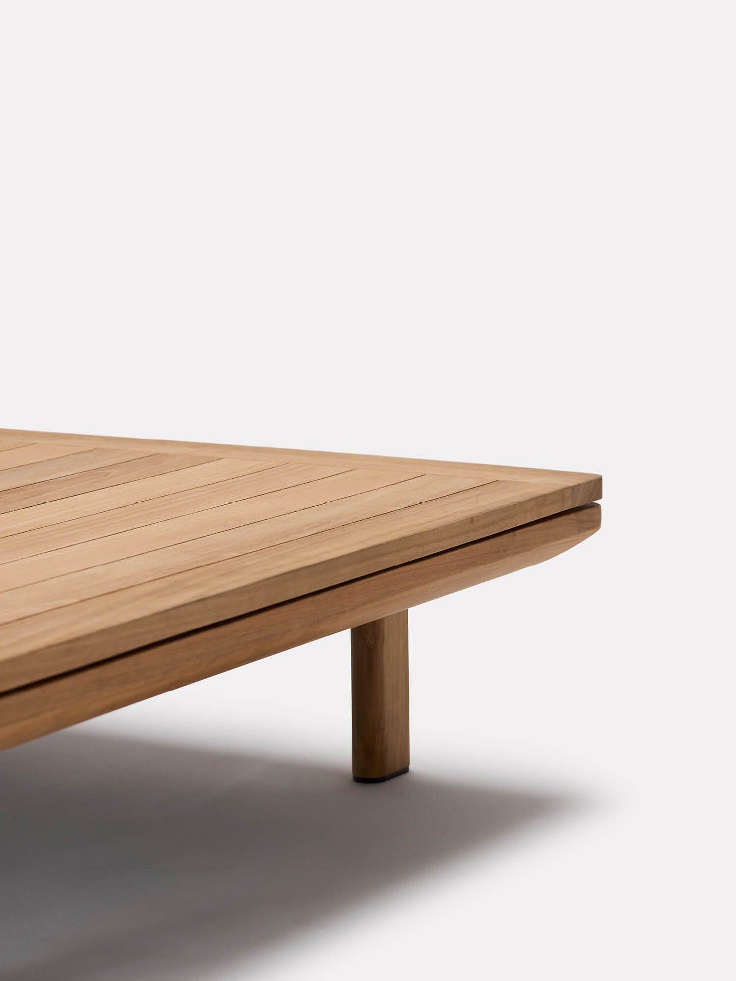 Addis Teak Coffee Table - Solid Wood Modern Living Room Furniture for Home Decor | Perfect for Living Spaces, Offices & Patios