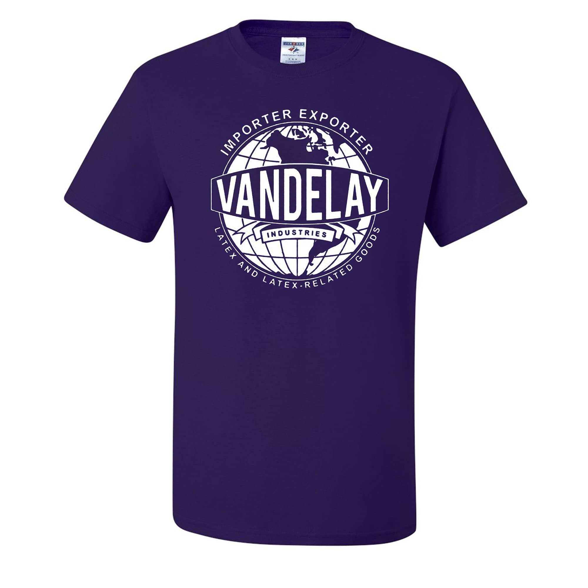 Wild Custom Apparel | Vandelay Industries Latex George Costanza Men's T-Shirts | Funny Sitcom Fan Merch for Seinfeld Lovers & TV Show Costume Parties