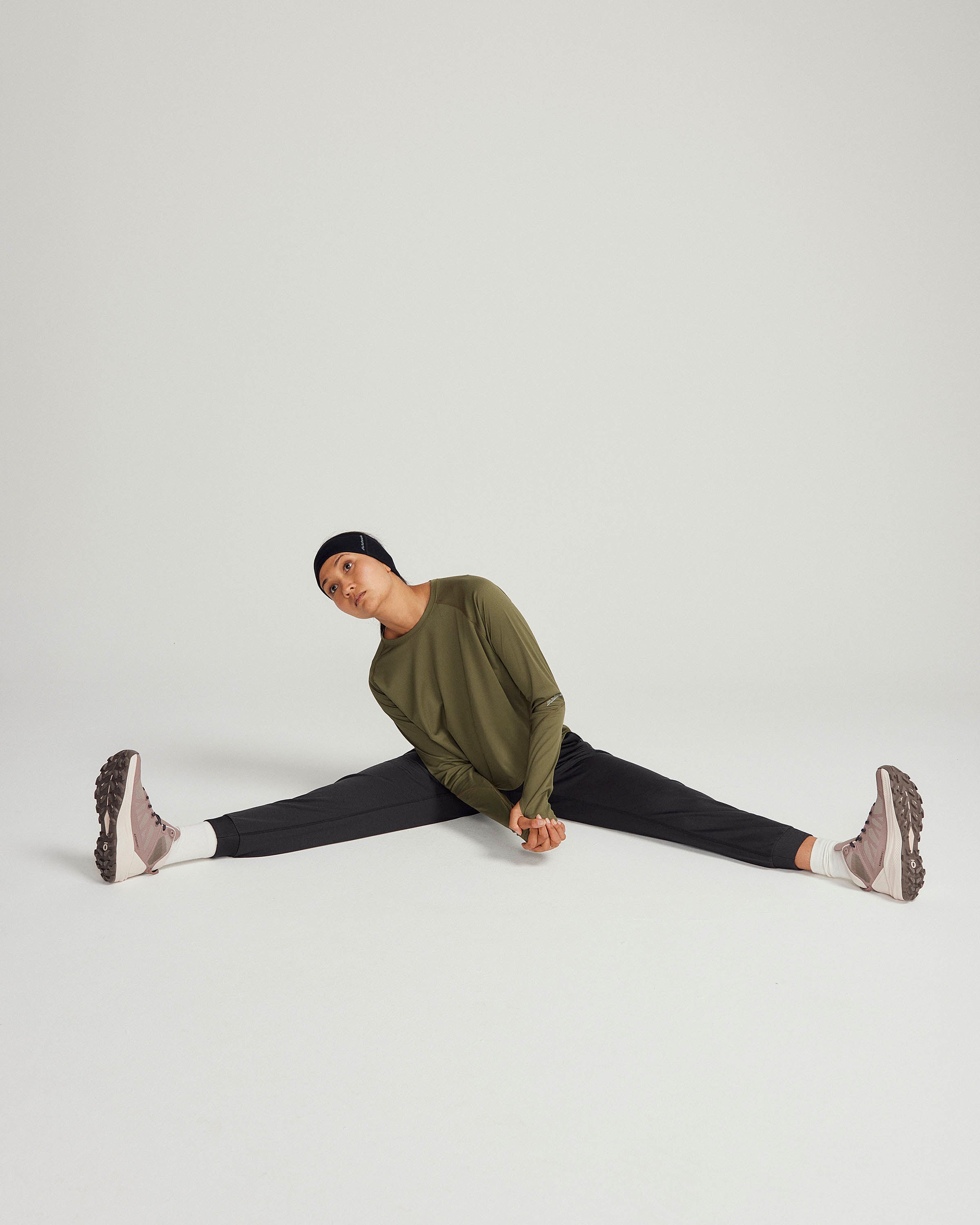 Women's SUN Stopper LT Long Sleeve Top - Light Moss UPF 50+ Sun Protection Shirt for Hiking, Running & Outdoor Activities