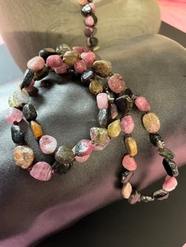 Vibrant Tourmaline Crystal Necklace for Women - Elegant Gemstone Jewelry for Everyday Wear & Special Occasions