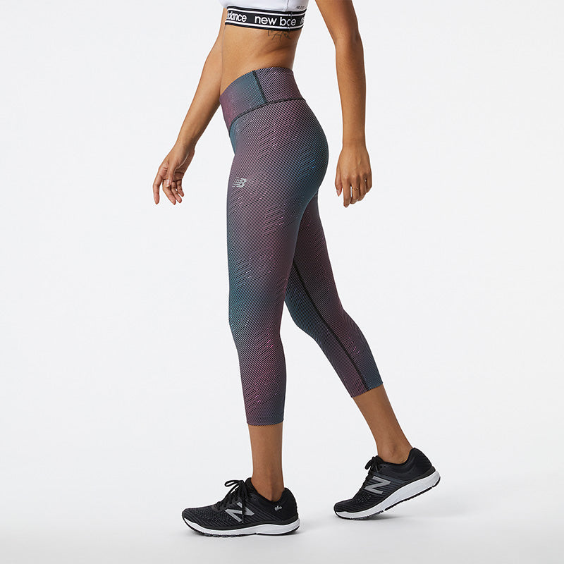 Women's Printed Accelerate Capri Leggings - High-Performance Workout Pants for Running, Yoga & Gym | Moisture-Wicking & Stretchy Activewear