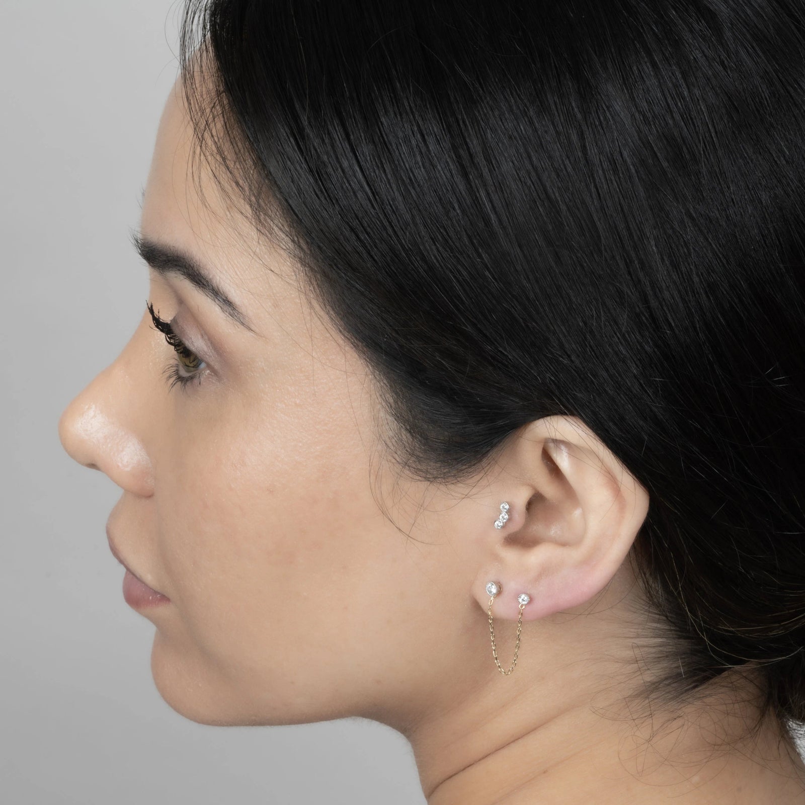 14K Solid Yellow Gold Earring Chain - Elegant Dainty Jewelry for Women, Perfect for Everyday Wear, Parties & Gifting