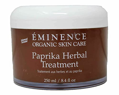 Eminence Organic Paprika Herbal Treatment - 8.4 oz Facial Mask for Glowing Skin | Anti-Aging & Brightening Solution | Perfect for Spa Nights & Self-Care Routines