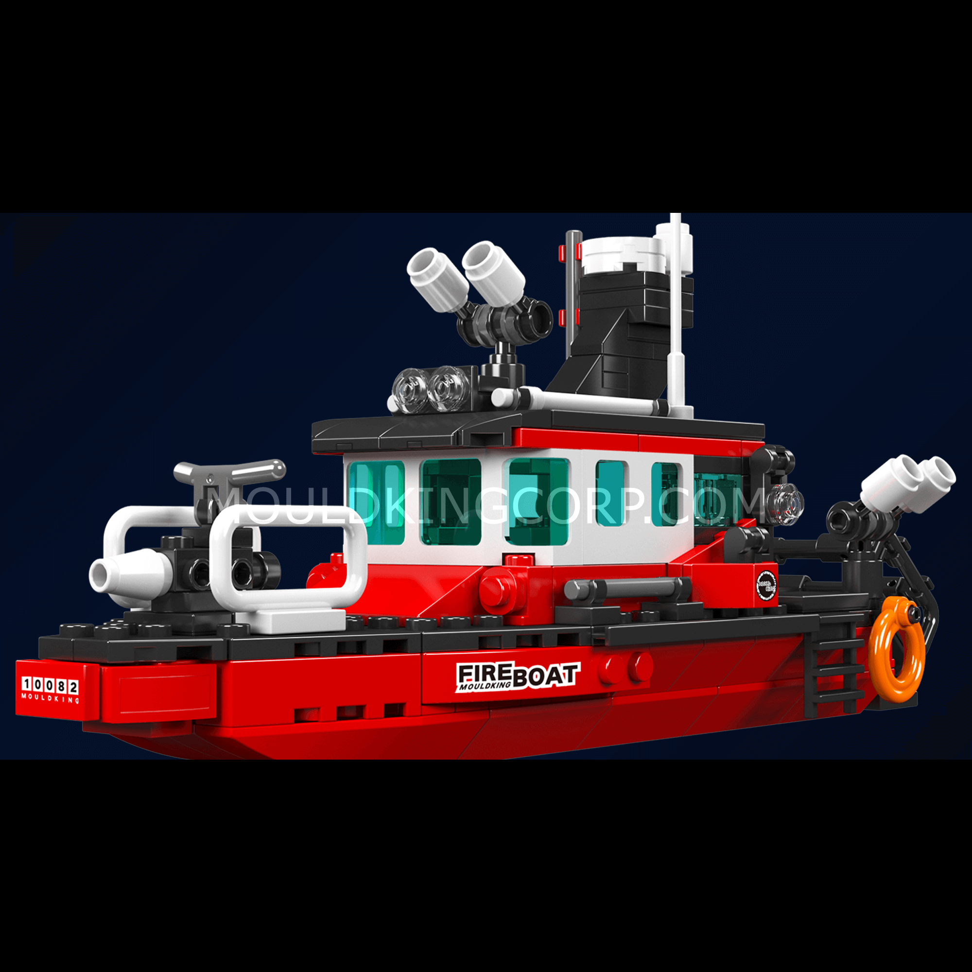 Mould King 10082 Fireboat Building Set - 315 Piece Construction Toy for Kids | STEM Educational Building Blocks for Creative Play | Perfect for Birthday Gifts & Indoor Activities