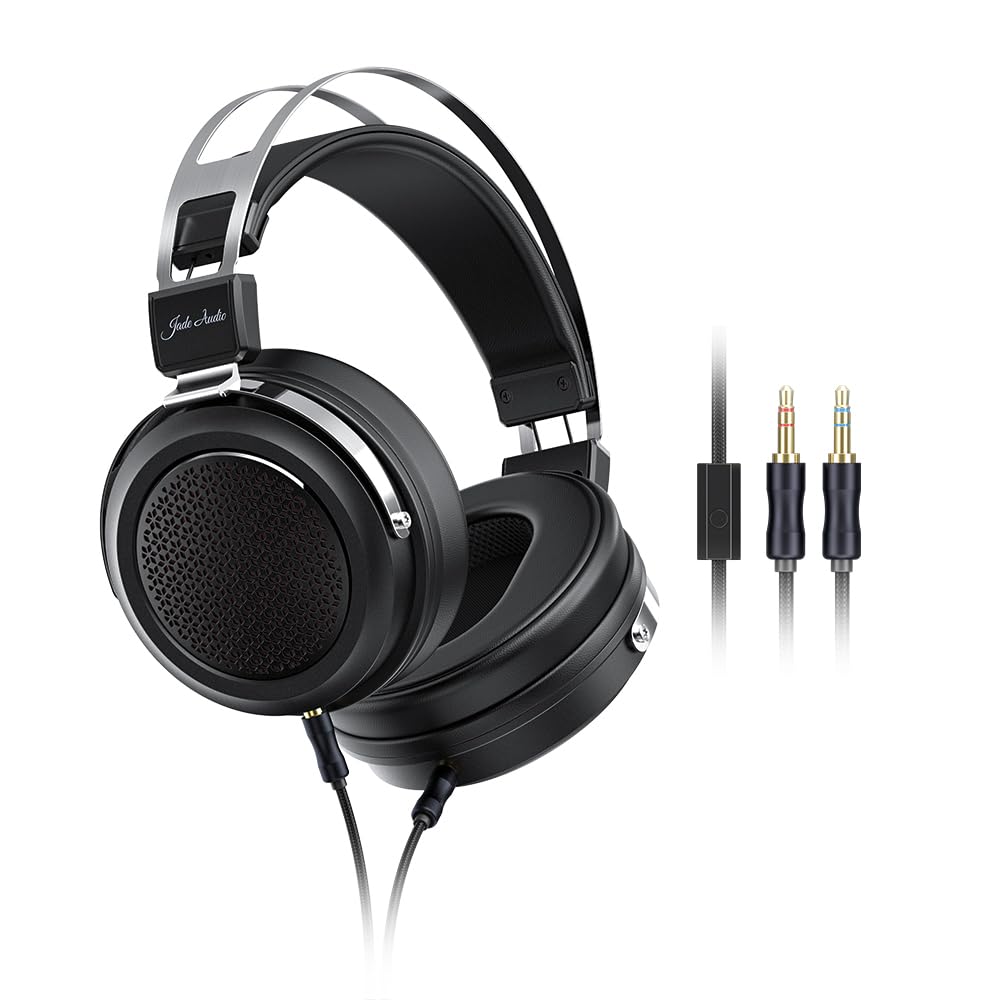 FIIO JadeAudio JT1 Professional Studio Headphones with Microphone - 50mm Drivers for Hi-Res Music, Gaming & Recording - Perfect for Home Studios, Podcasting & Competitive Gaming